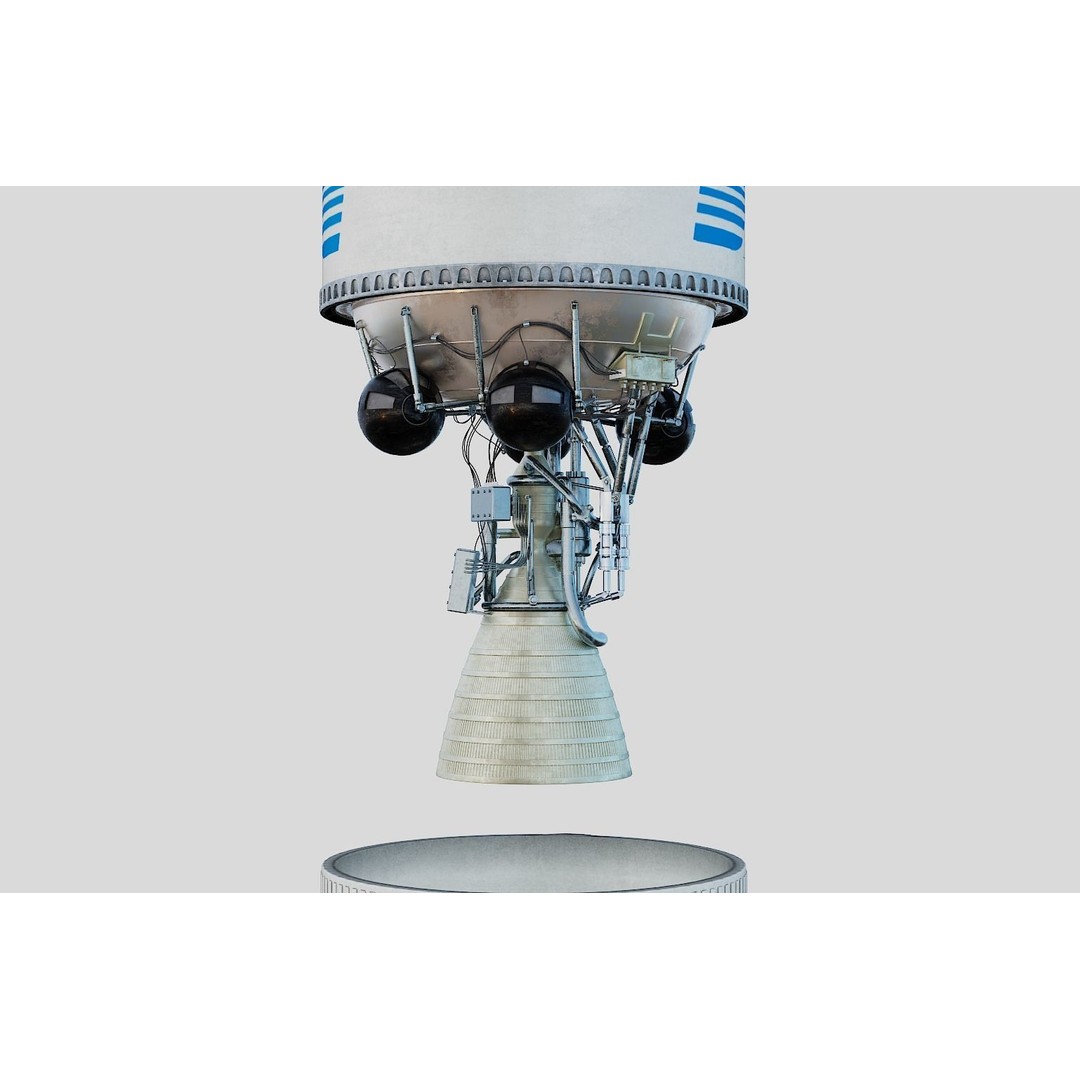 Atlas V Rocket 3D Model – High Poly PBR Space Asset, FBX, Blender - View 14
