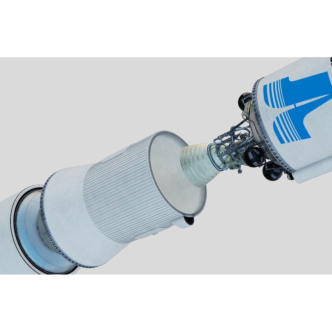Atlas V Rocket 3D Model – High Poly PBR Space Asset, FBX, Blender - View 17