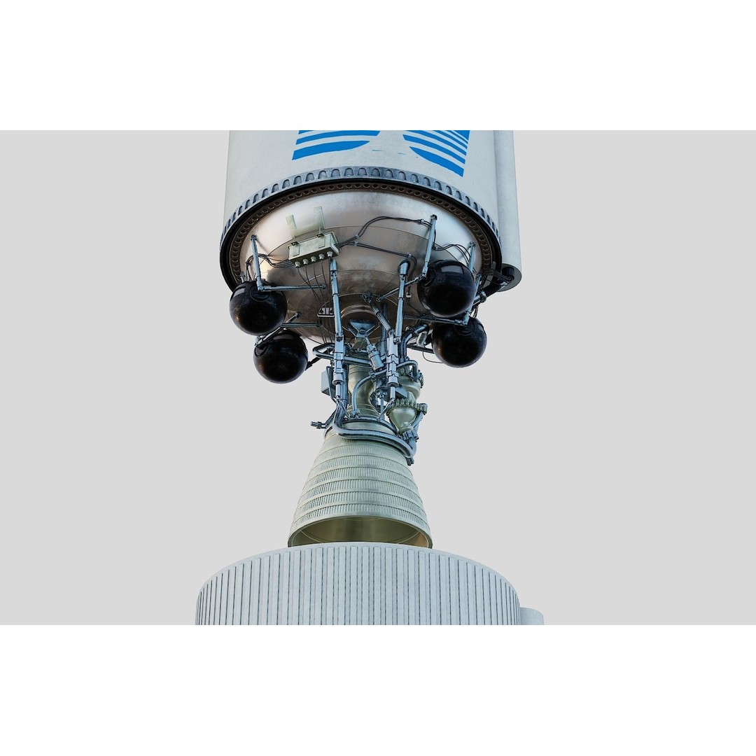 Atlas V Rocket 3D Model – High Poly PBR Space Asset, FBX, Blender - View 20