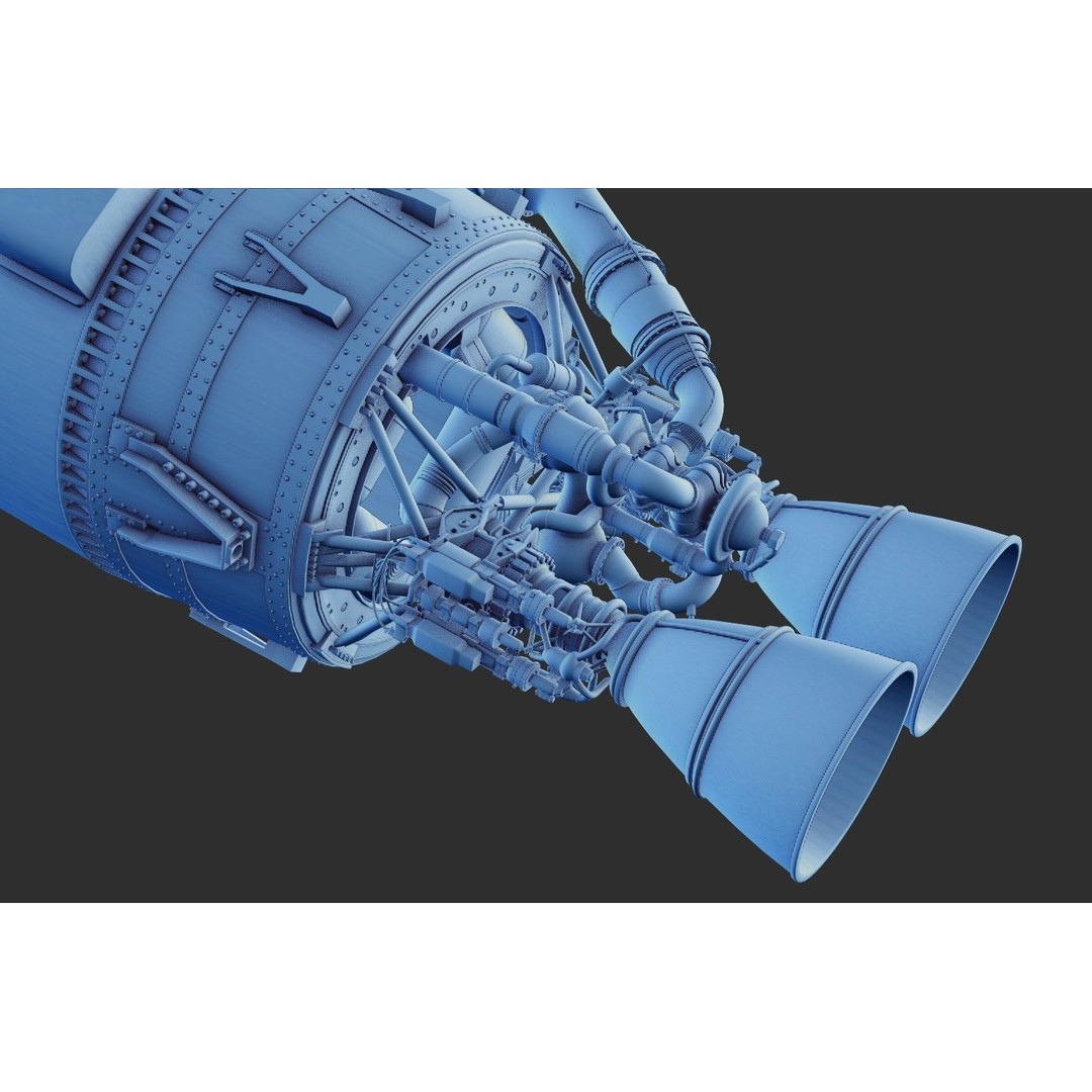 Atlas V Rocket 3D Model – High Poly PBR Space Asset, FBX, Blender - View 35