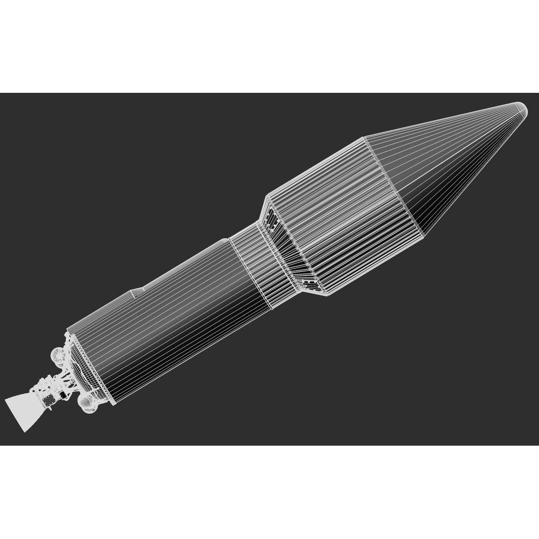 Atlas V Rocket 3D Model – High Poly PBR Space Asset, FBX, Blender - View 38
