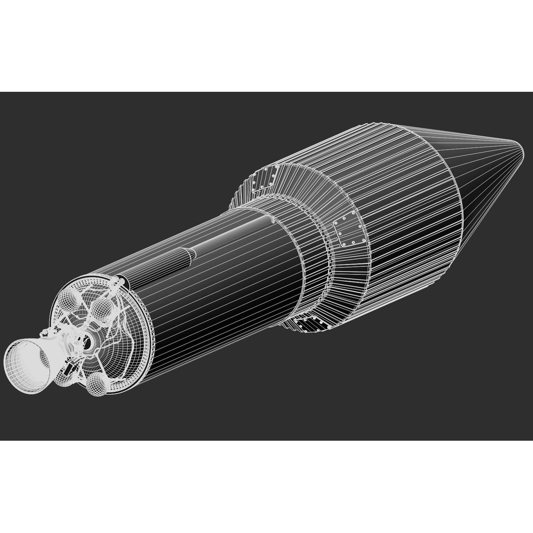 Atlas V Rocket 3D Model – High Poly PBR Space Asset, FBX, Blender - View 39