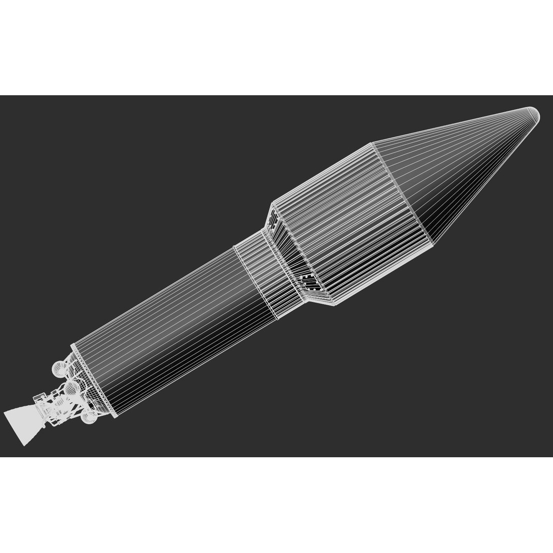 Atlas V Rocket 3D Model – High Poly PBR Space Asset, FBX, Blender - View 40