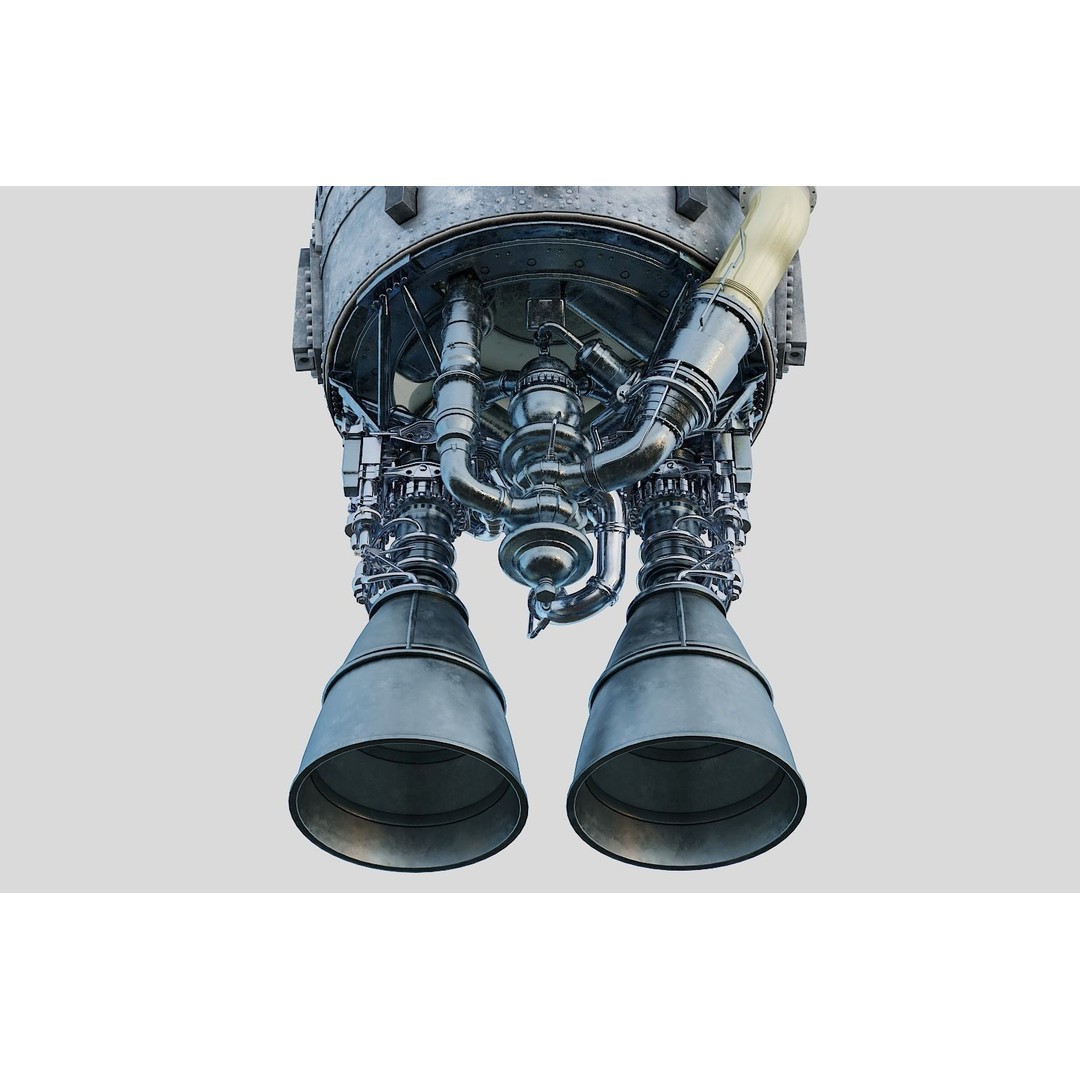 Atlas V Rocket 3D Model – High Poly PBR Space Asset, FBX, Blender - View 8