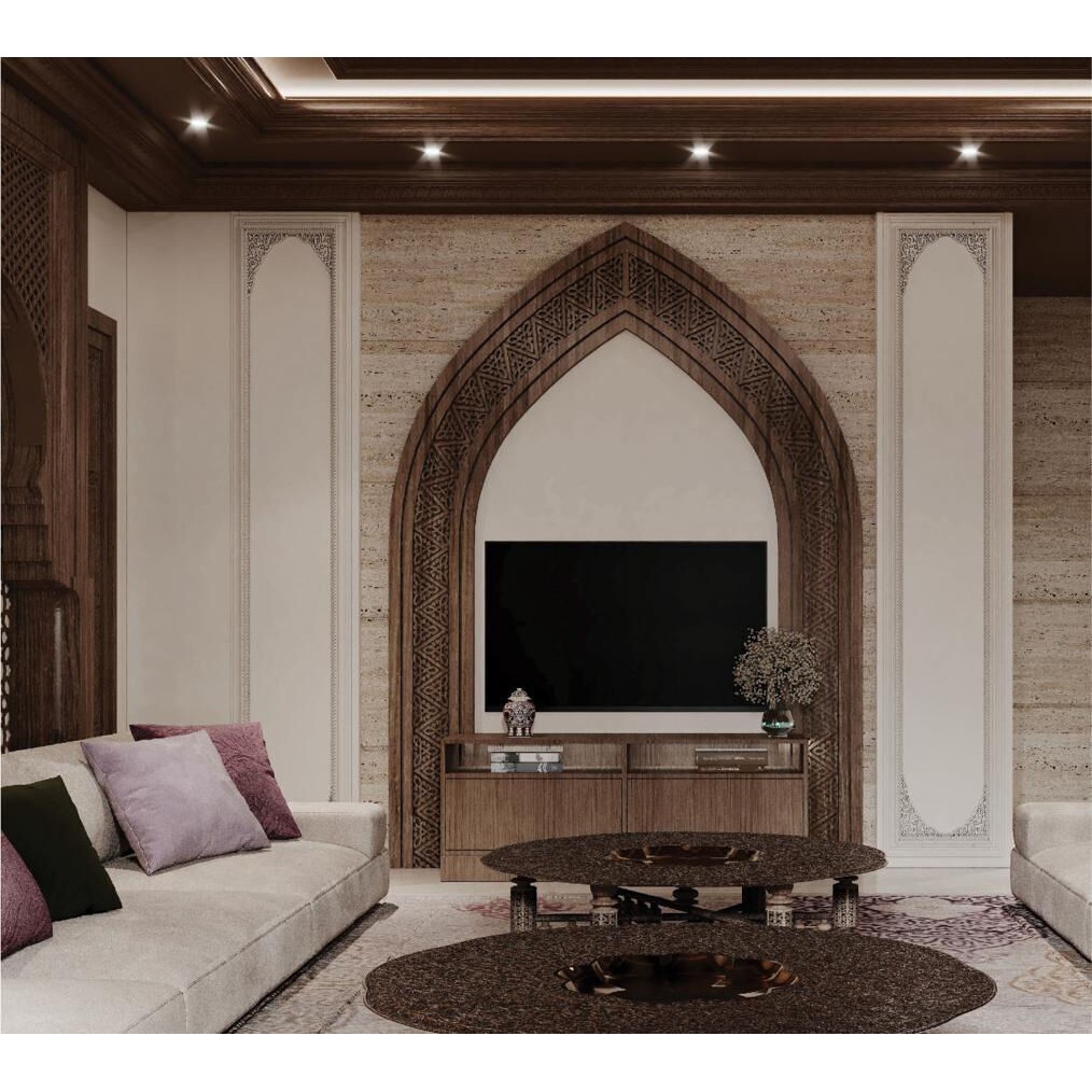Majlis 3D Model – Classic Arabic Style Living Room, FBX & OBJ - View 3