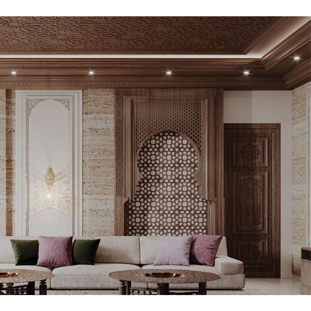 Majlis 3D Model – Classic Arabic Style Living Room, FBX & OBJ - View 4