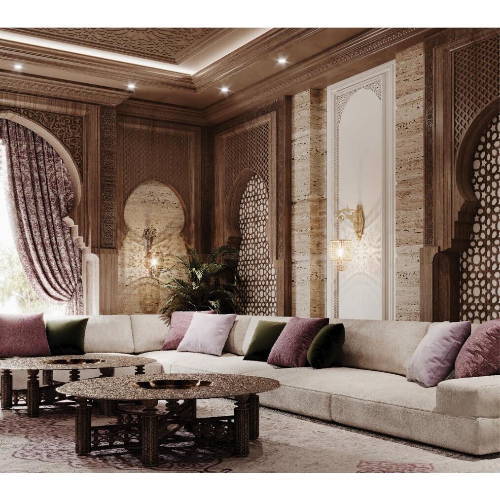 Majlis 3D Model – Classic Arabic Style Living Room, FBX & OBJ - View 5