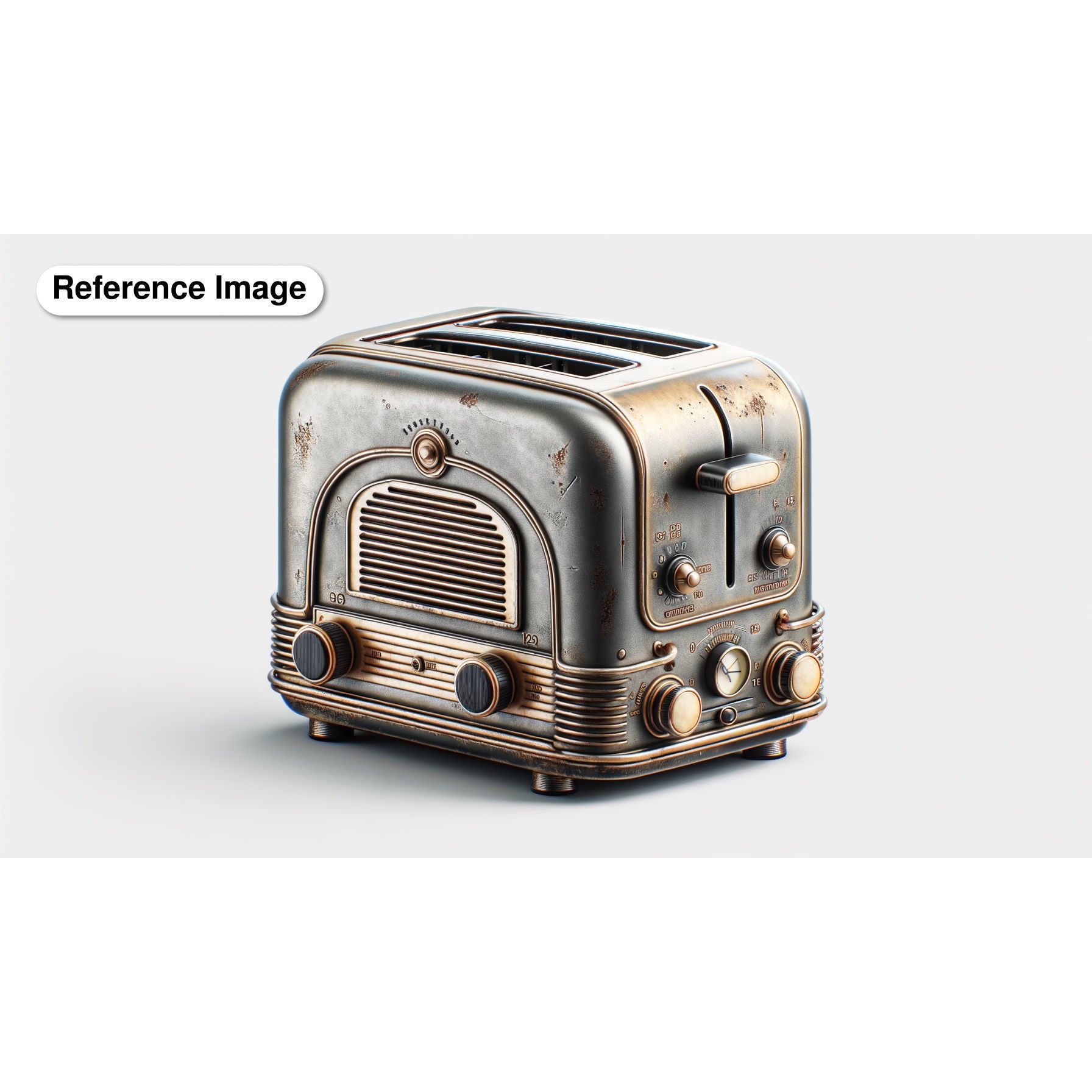 Vintage Toaster - High-Poly 3D Model