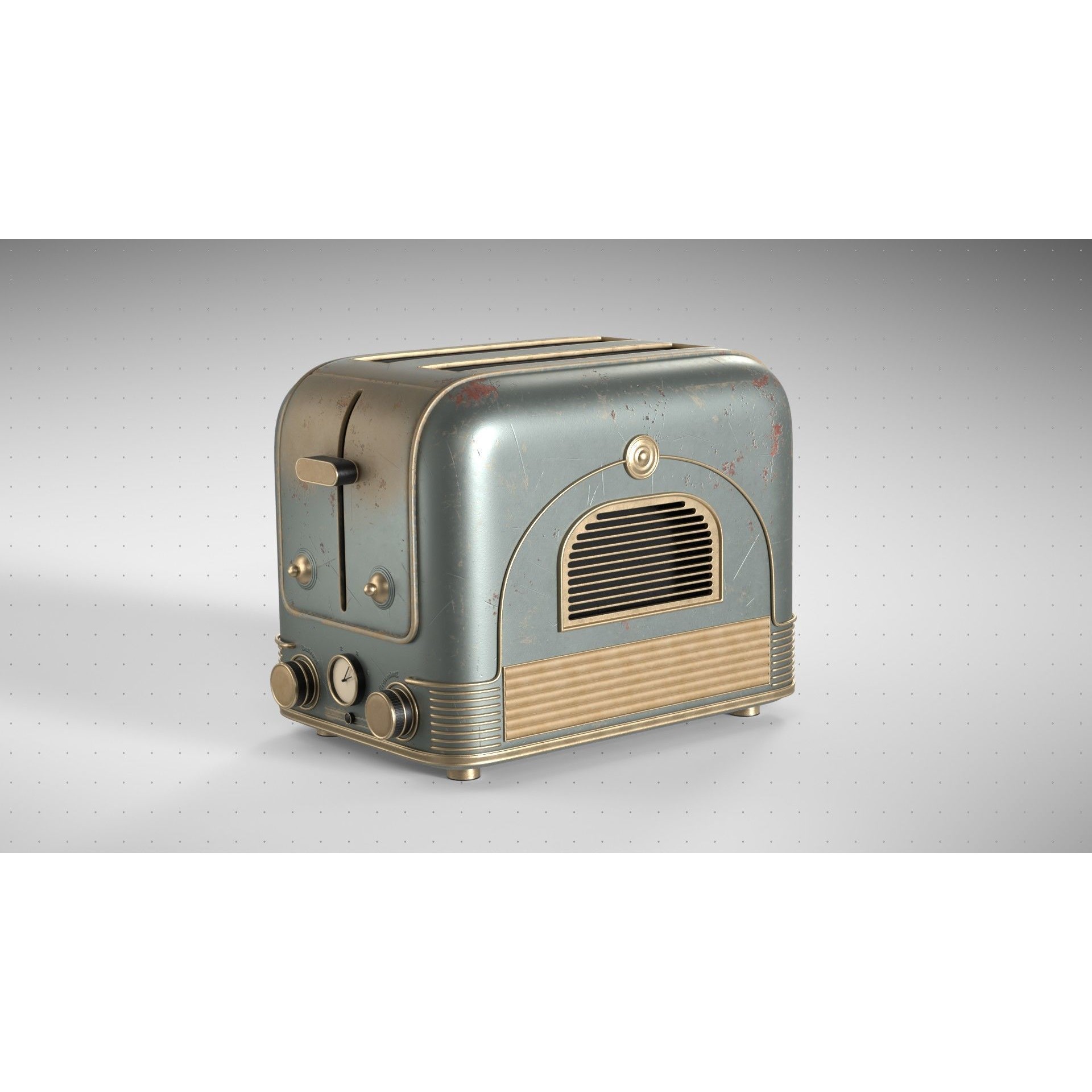 Vintage Toaster - High-Poly 3D Model - View 3