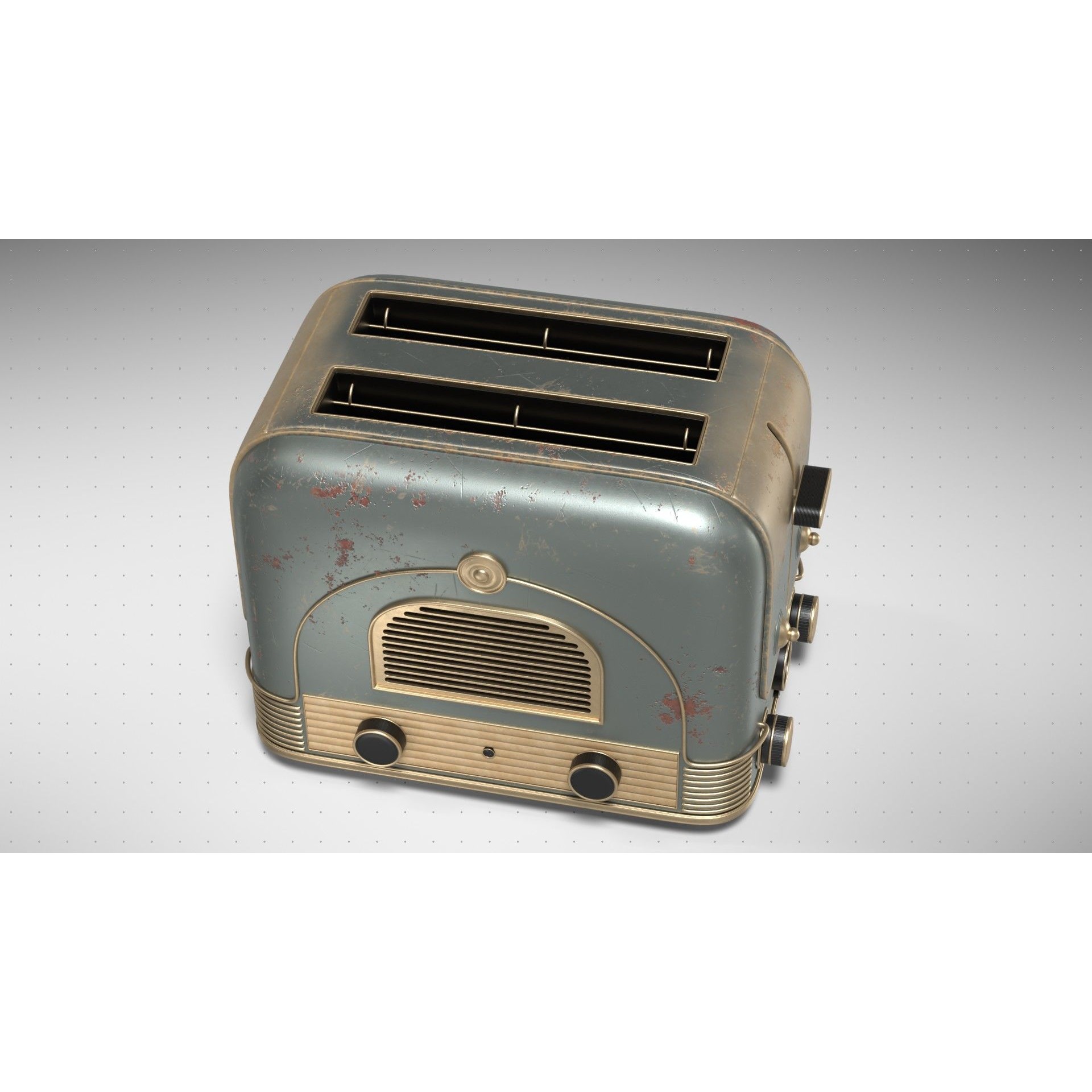Vintage Toaster - High-Poly 3D Model - View 4