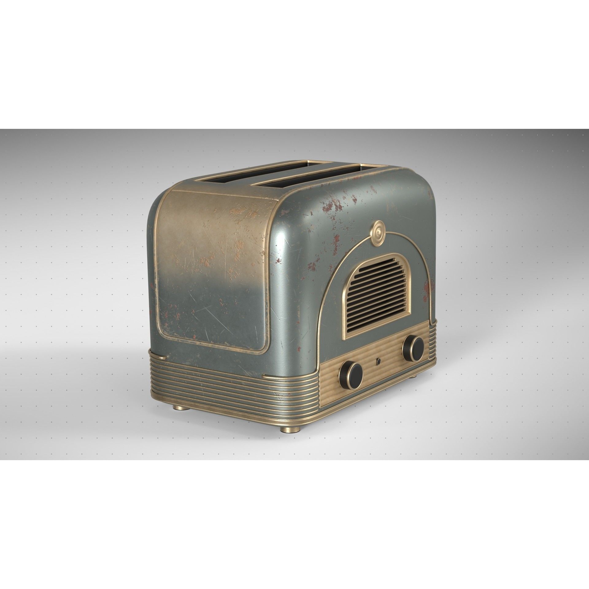 Vintage Toaster - High-Poly 3D Model - View 5