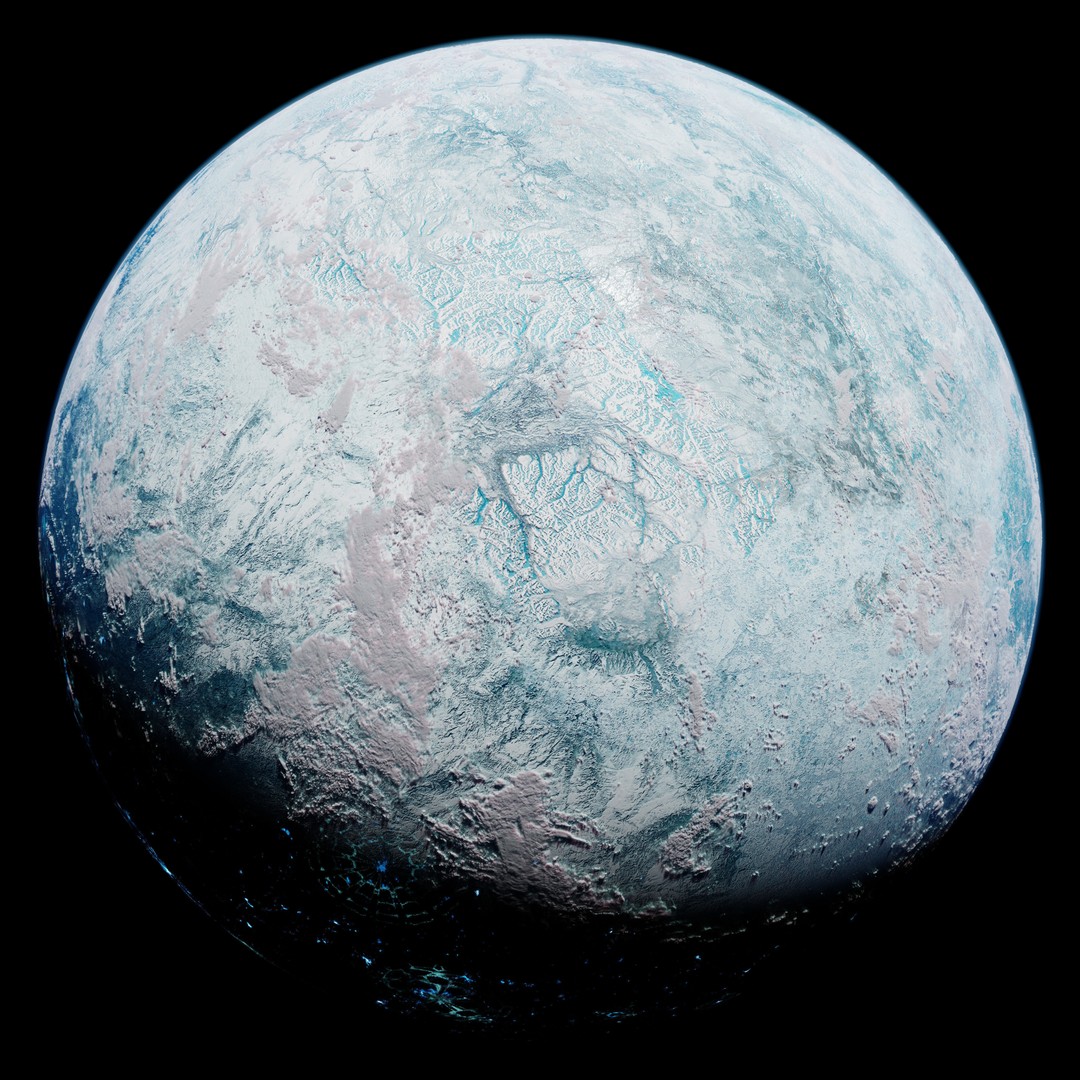 Csilla 3D Model – High-Resolution Star Wars Planet Texture, PBR