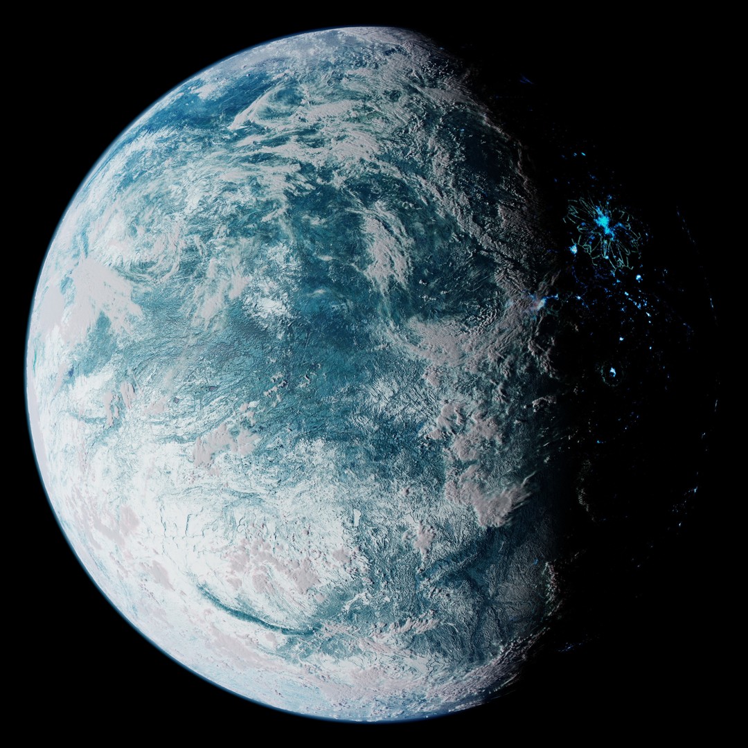 Csilla 3D Model – High-Resolution Star Wars Planet Texture, PBR - View 10