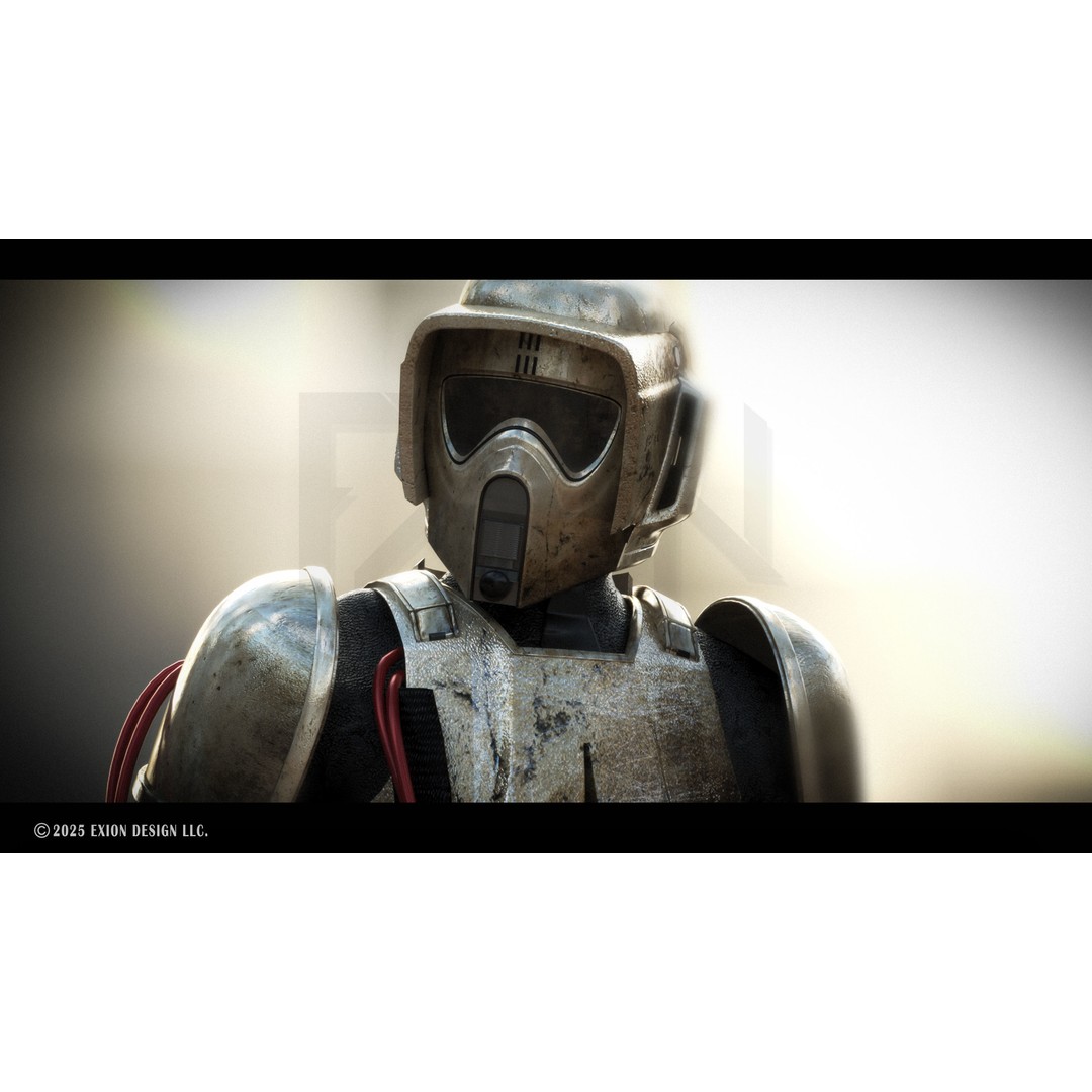 Scout Trooper Commander 3D Model – Semi-Rigged PBR Character, FBX, Blender - View 17