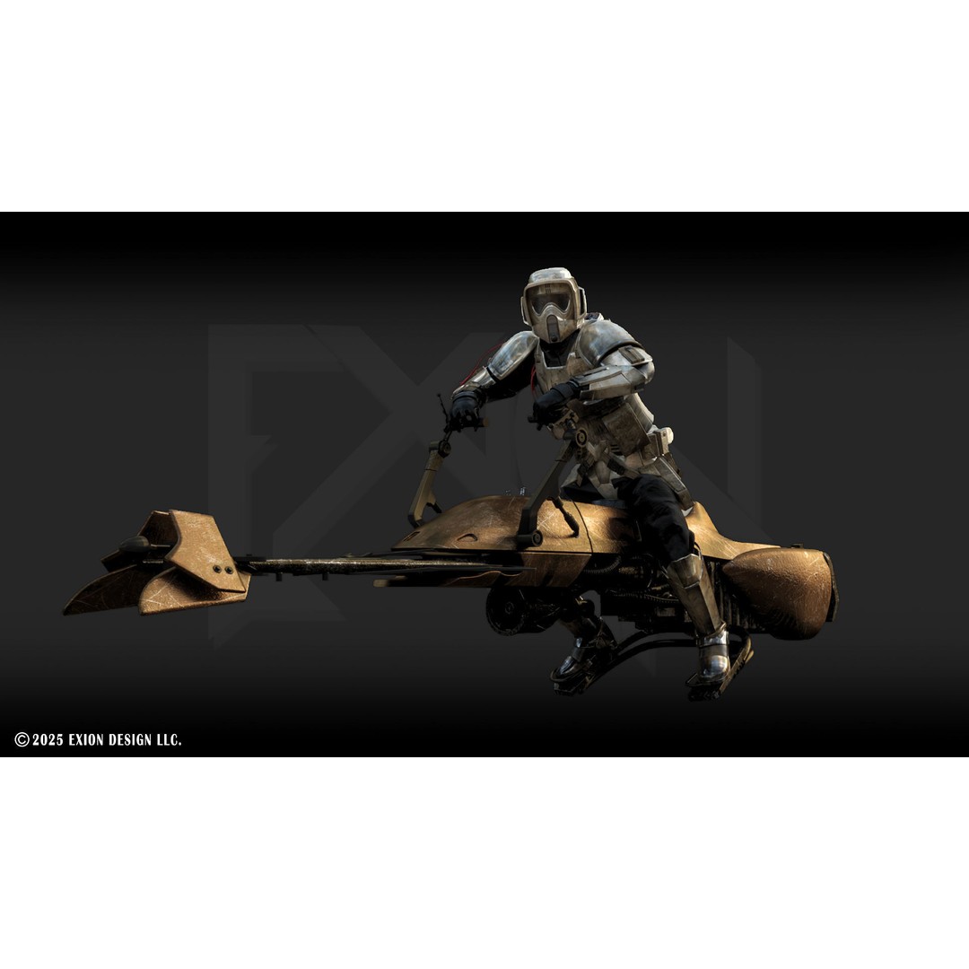 Scout Trooper Commander 3D Model – Semi-Rigged PBR Character, FBX, Blender - View 18