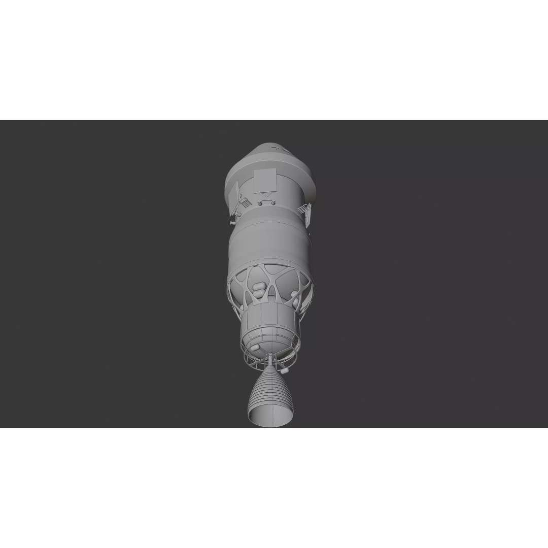 SLS Rocket 3D Model – Detailed NASA Space Launch System with Orion Capsule