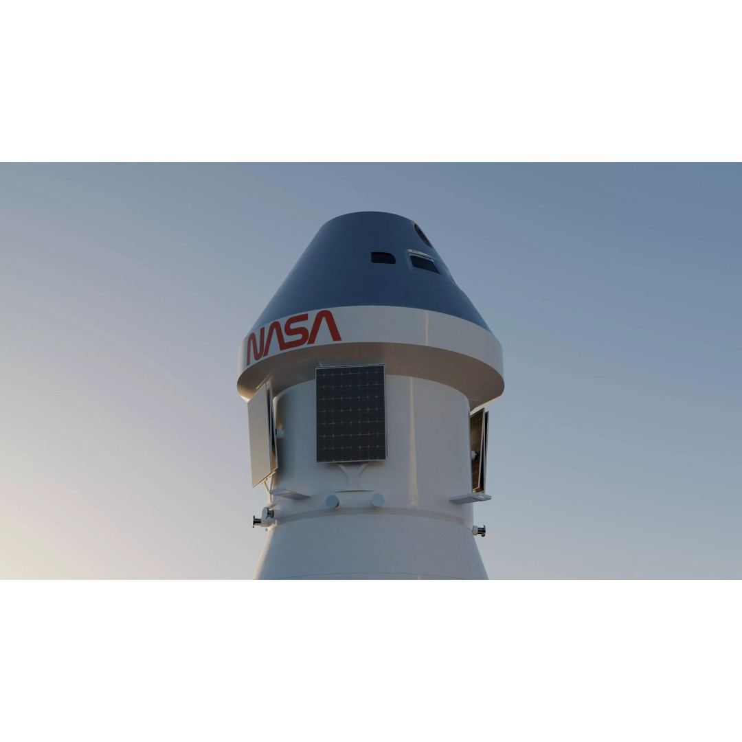 SLS Rocket 3D Model – Detailed NASA Space Launch System with Orion Capsule - View 10