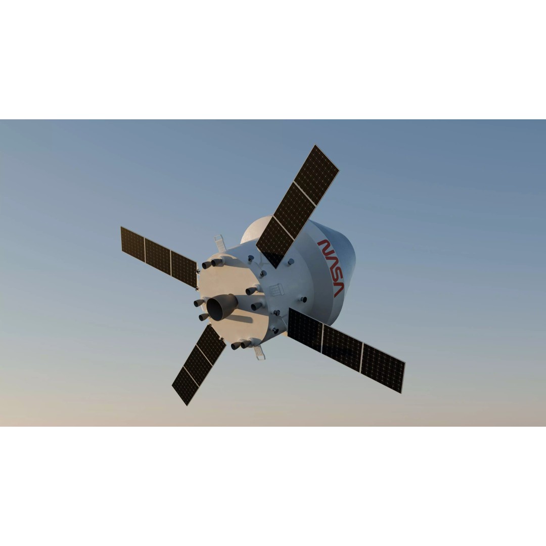 SLS Rocket 3D Model – Detailed NASA Space Launch System with Orion Capsule - View 12