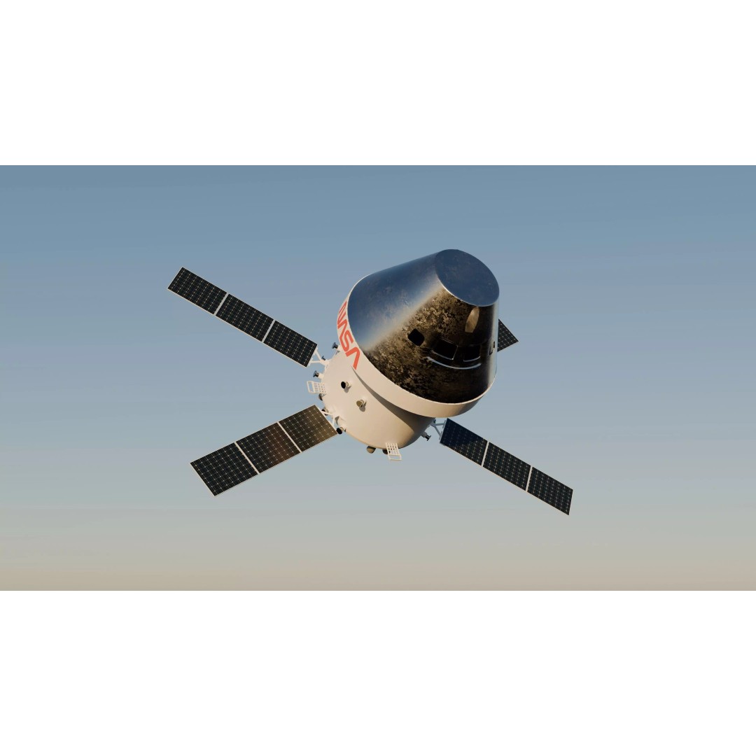 SLS Rocket 3D Model – Detailed NASA Space Launch System with Orion Capsule - View 13