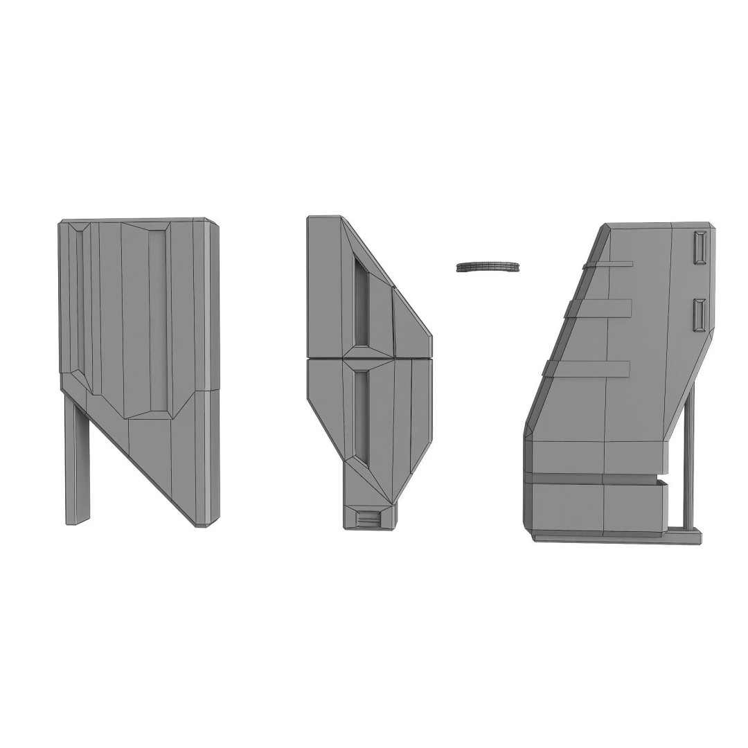 Lighting for Sci-Fi Brutal Locations 3D Model – Low Poly PBR Asset, FBX - View 20