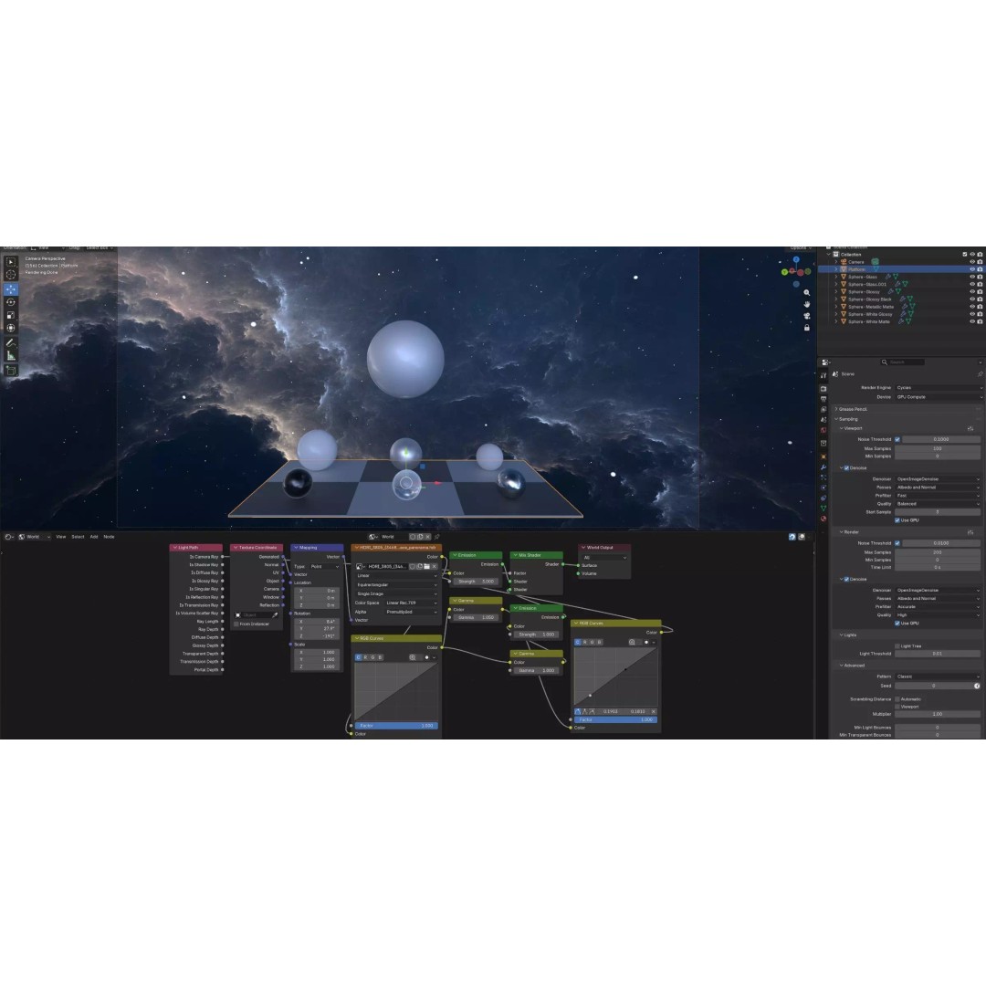 360 Degree 16k HDRI Space Background 3D Model – Equirectangular Environment Map