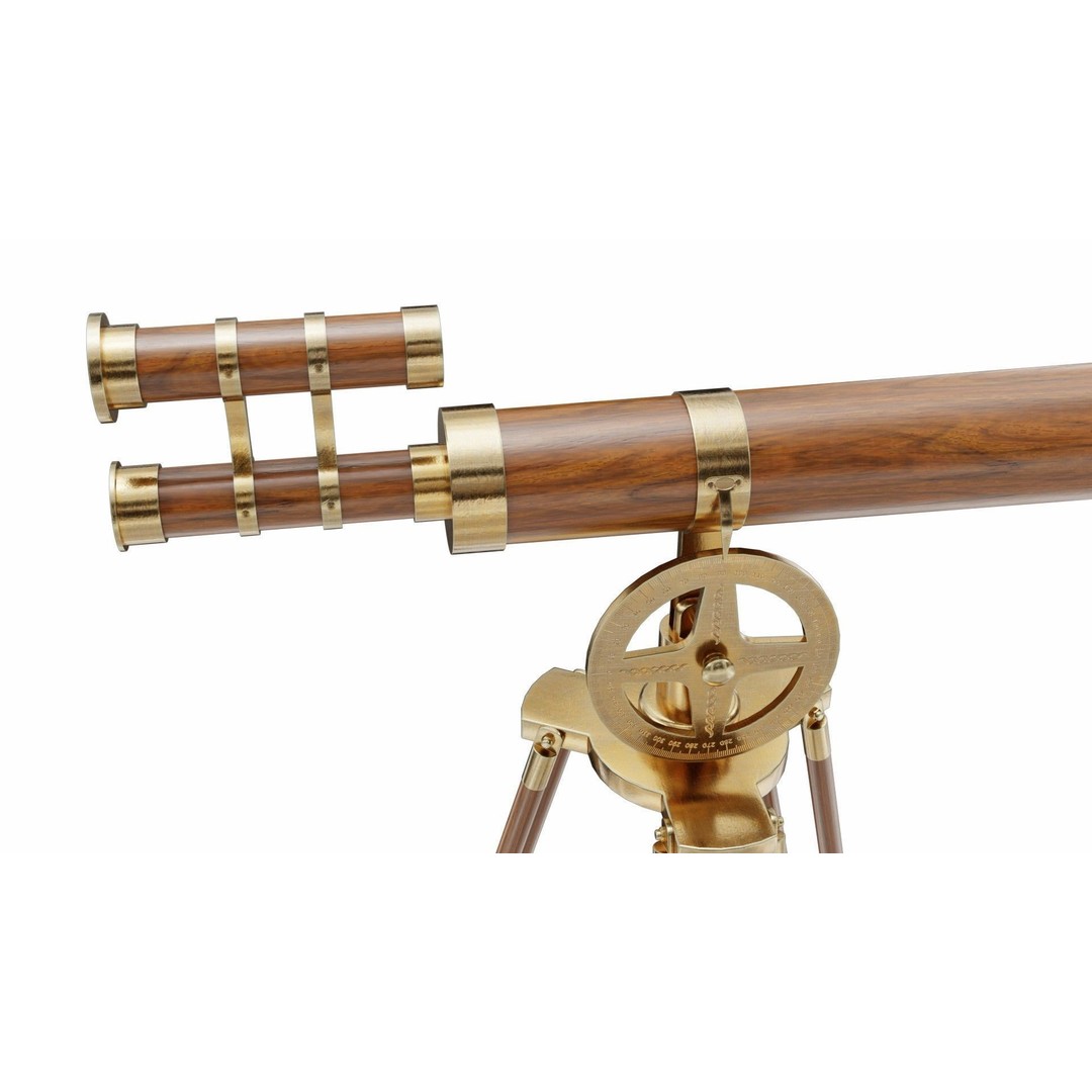 Telescope 3D Model – PBR Tripod Design, Blender, FBX, OBJ - View 10