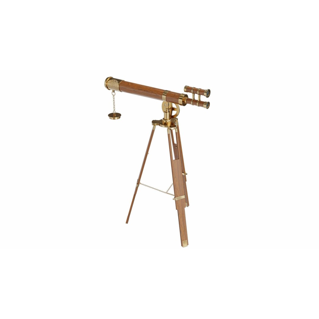 Telescope 3D Model – PBR Tripod Design, Blender, FBX, OBJ - View 5
