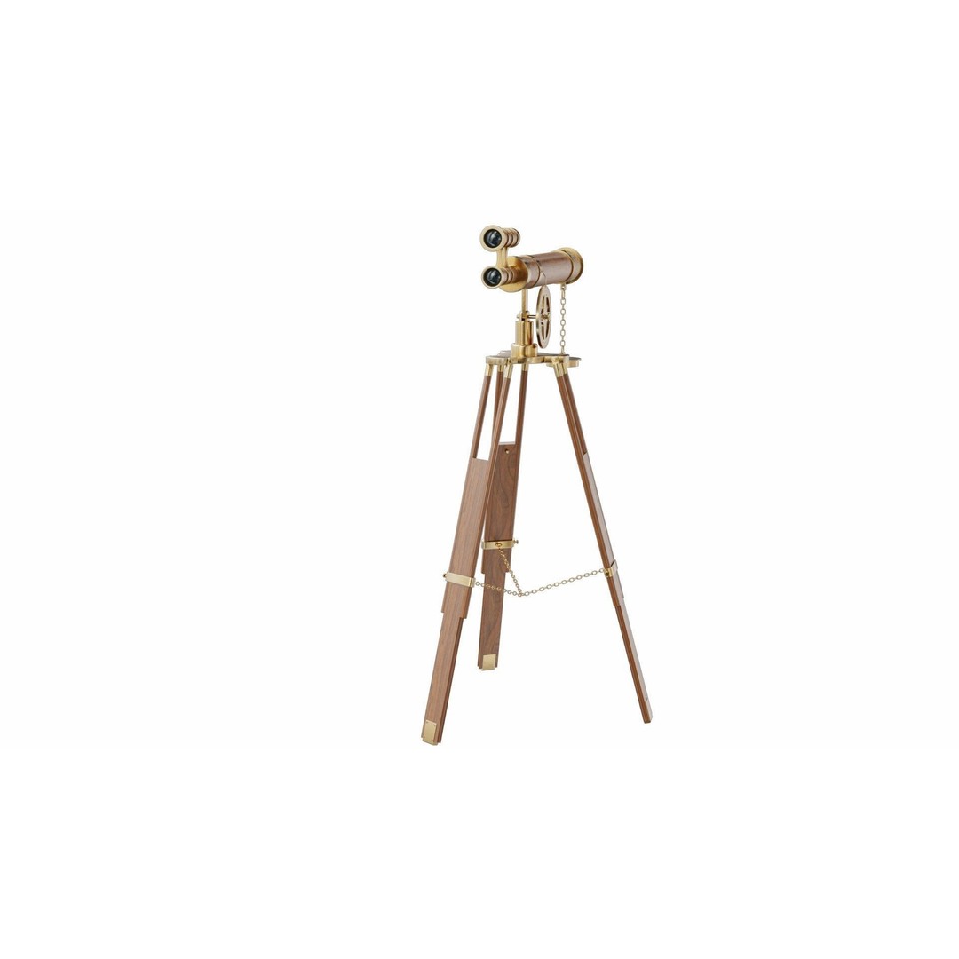 Telescope 3D Model – PBR Tripod Design, Blender, FBX, OBJ - View 8