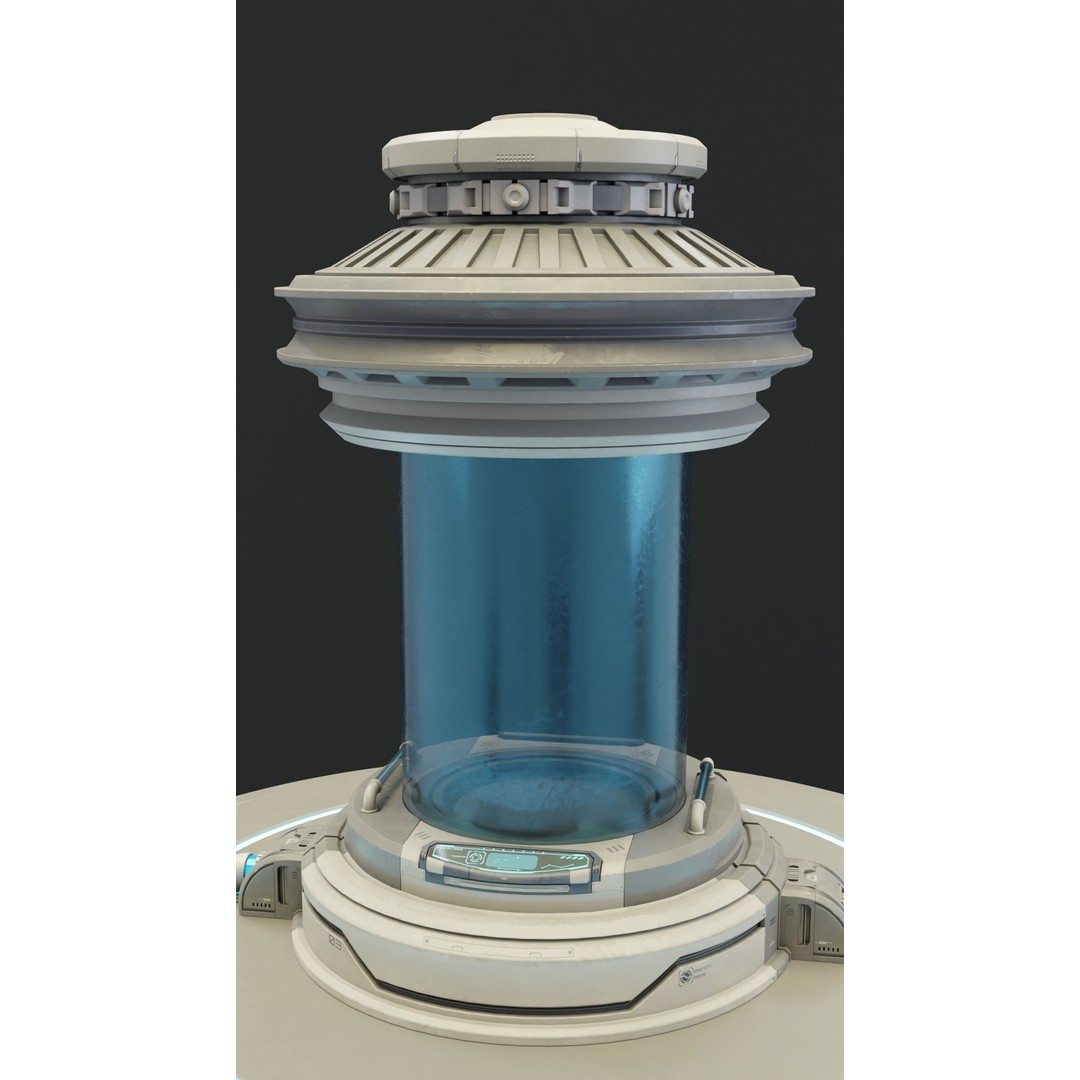 Sci-Fi Container 3D Model – PBR Textured Asset for Labs, FBX - View 5