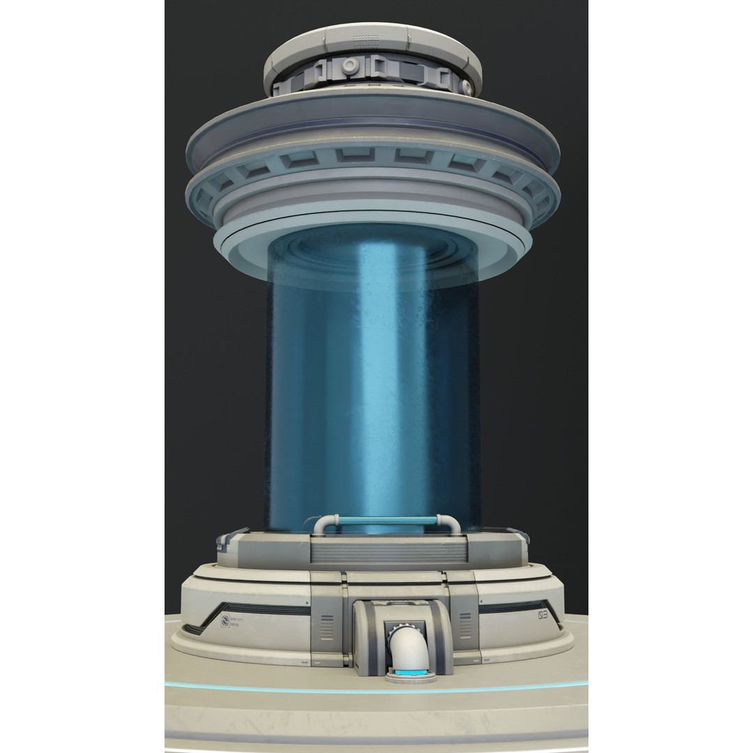 Sci-Fi Container 3D Model – PBR Textured Asset for Labs, FBX - View 8