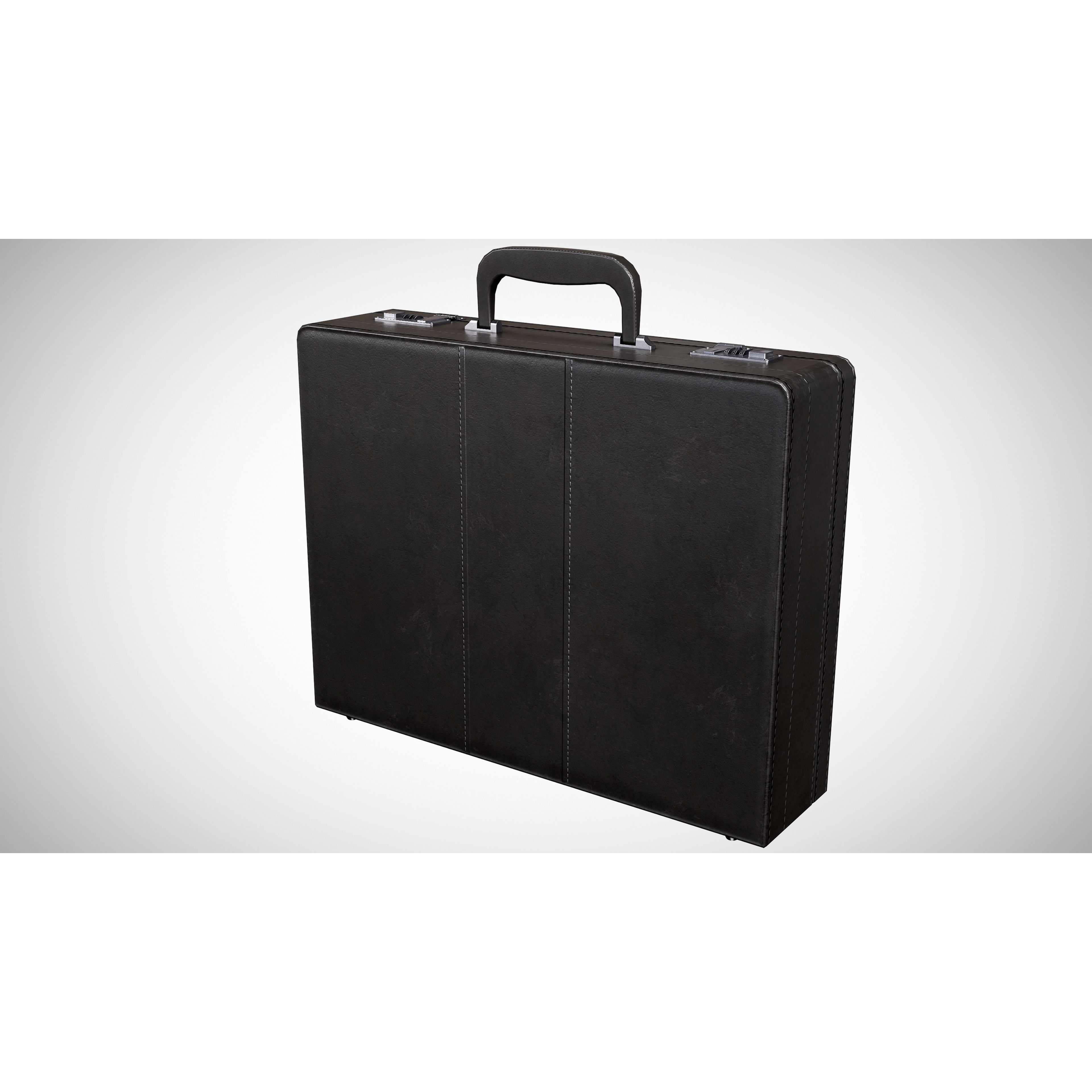 Office Leather Briefcase - Low-Poly Game-Ready 3D Model - View 6