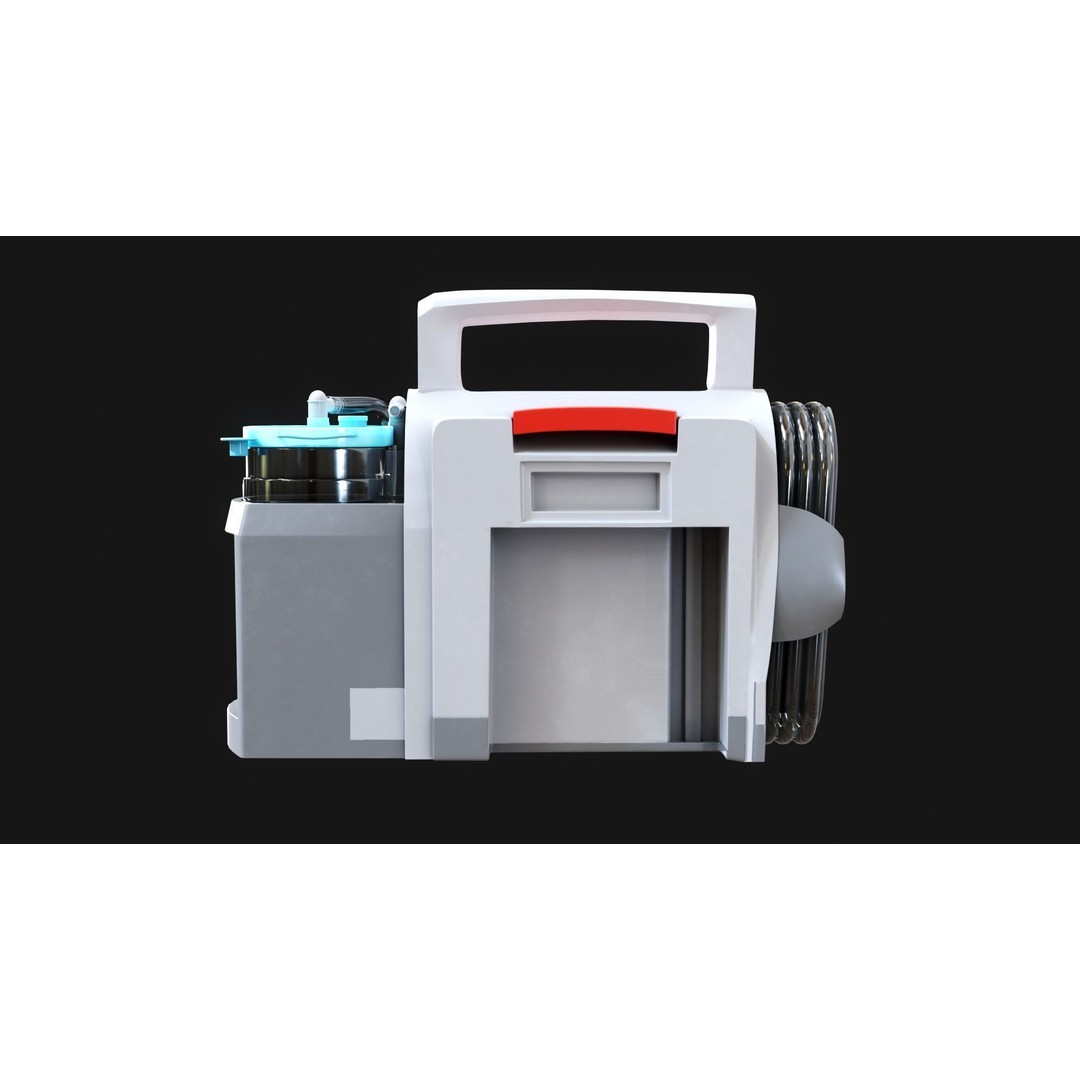 Weinmann ACCUVAC Pro Suction Pump 3D Model – Low Poly Game-Ready Asset, FBX/OBJ - View 5