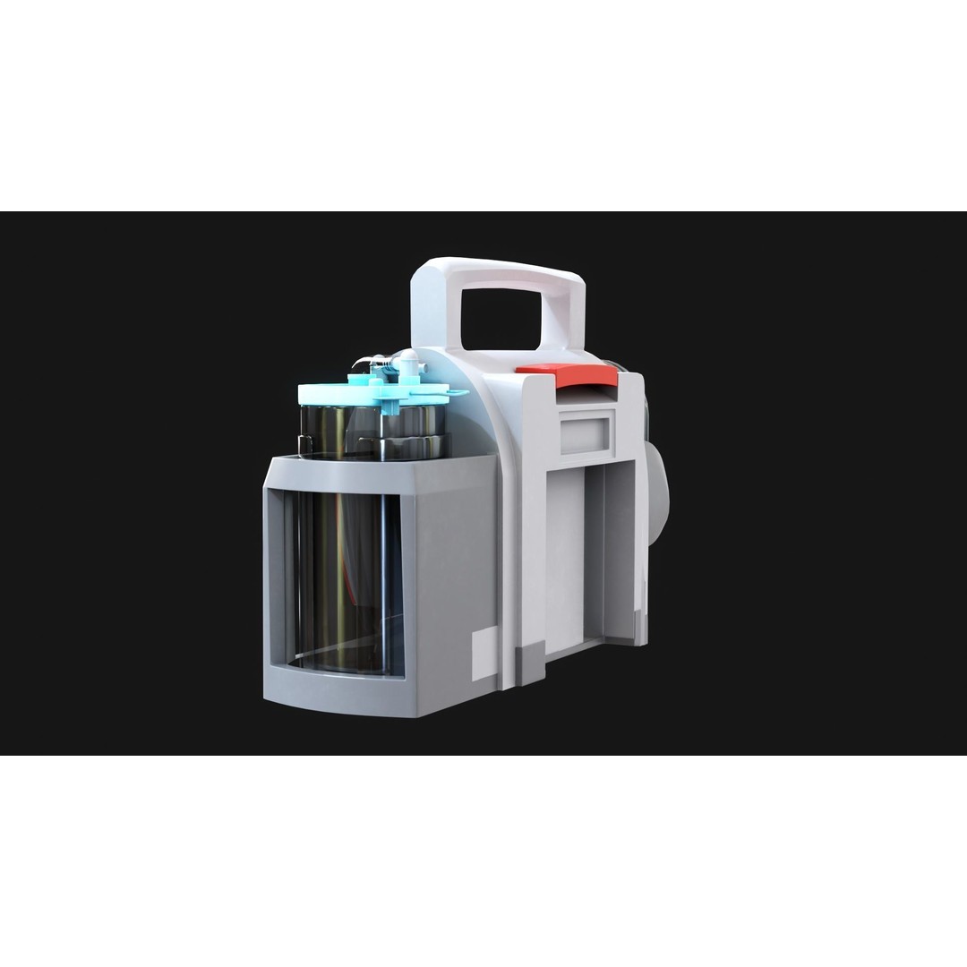 Weinmann ACCUVAC Pro Suction Pump 3D Model – Low Poly Game-Ready Asset, FBX/OBJ - View 6