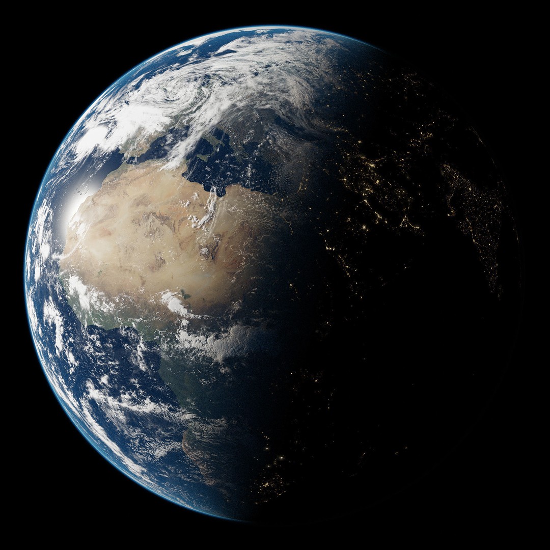 Planet Earth 3D Model – Ultra-Realistic PBR Asset for Blender - View 3