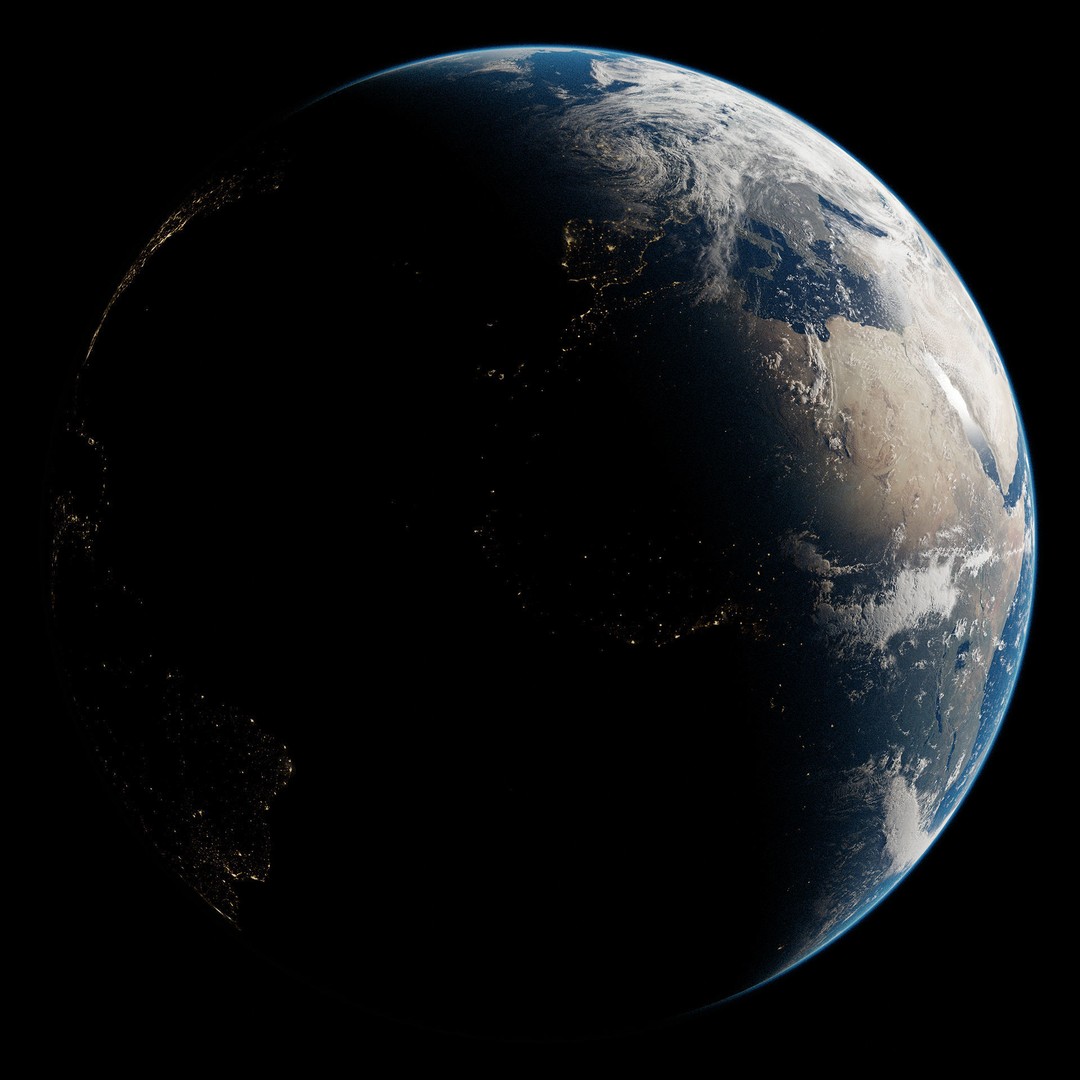 Planet Earth 3D Model – Ultra-Realistic PBR Asset for Blender - View 6
