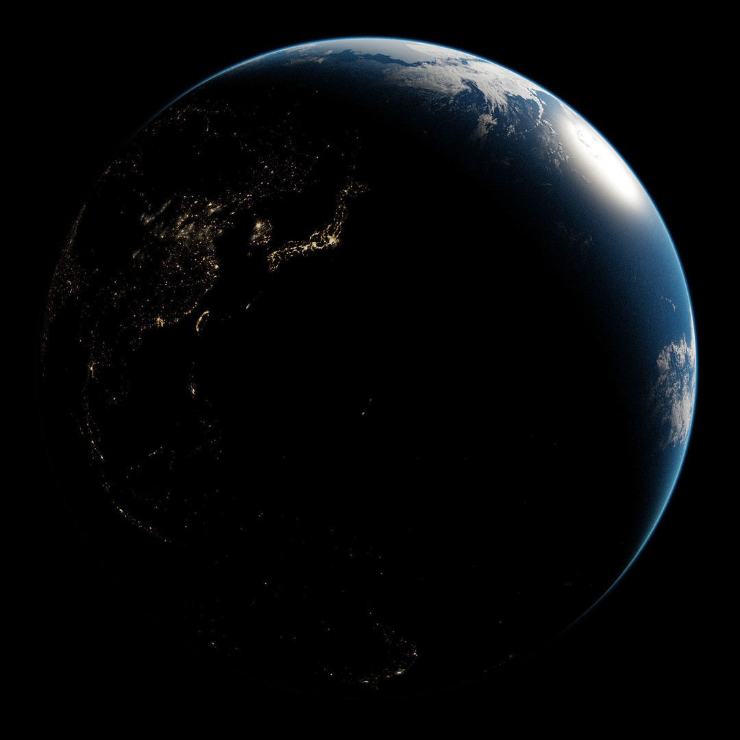 Planet Earth 3D Model – Ultra-Realistic PBR Asset for Blender - View 7