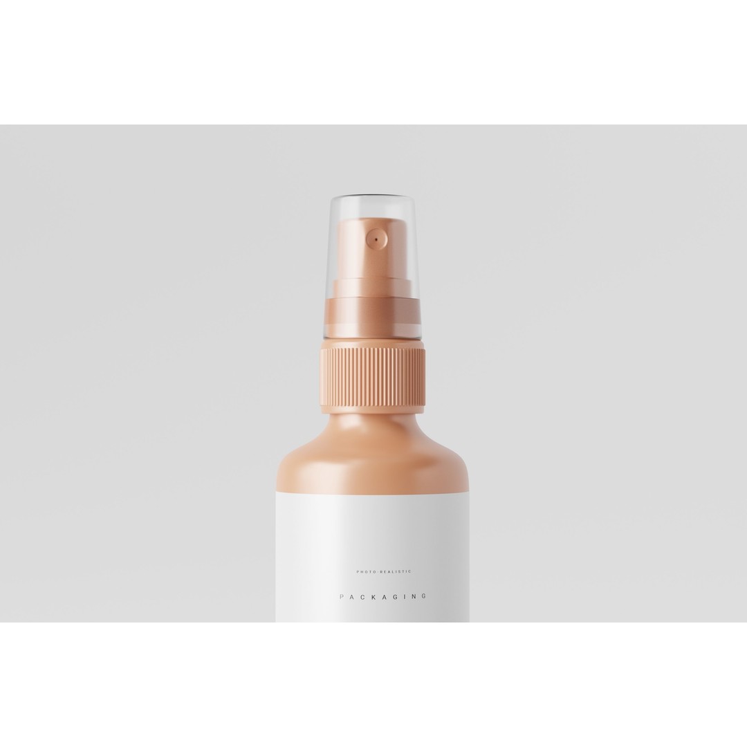 Plastic Spray Bottle 3D Model – Low Poly Game Asset, FBX, OBJ - View 6
