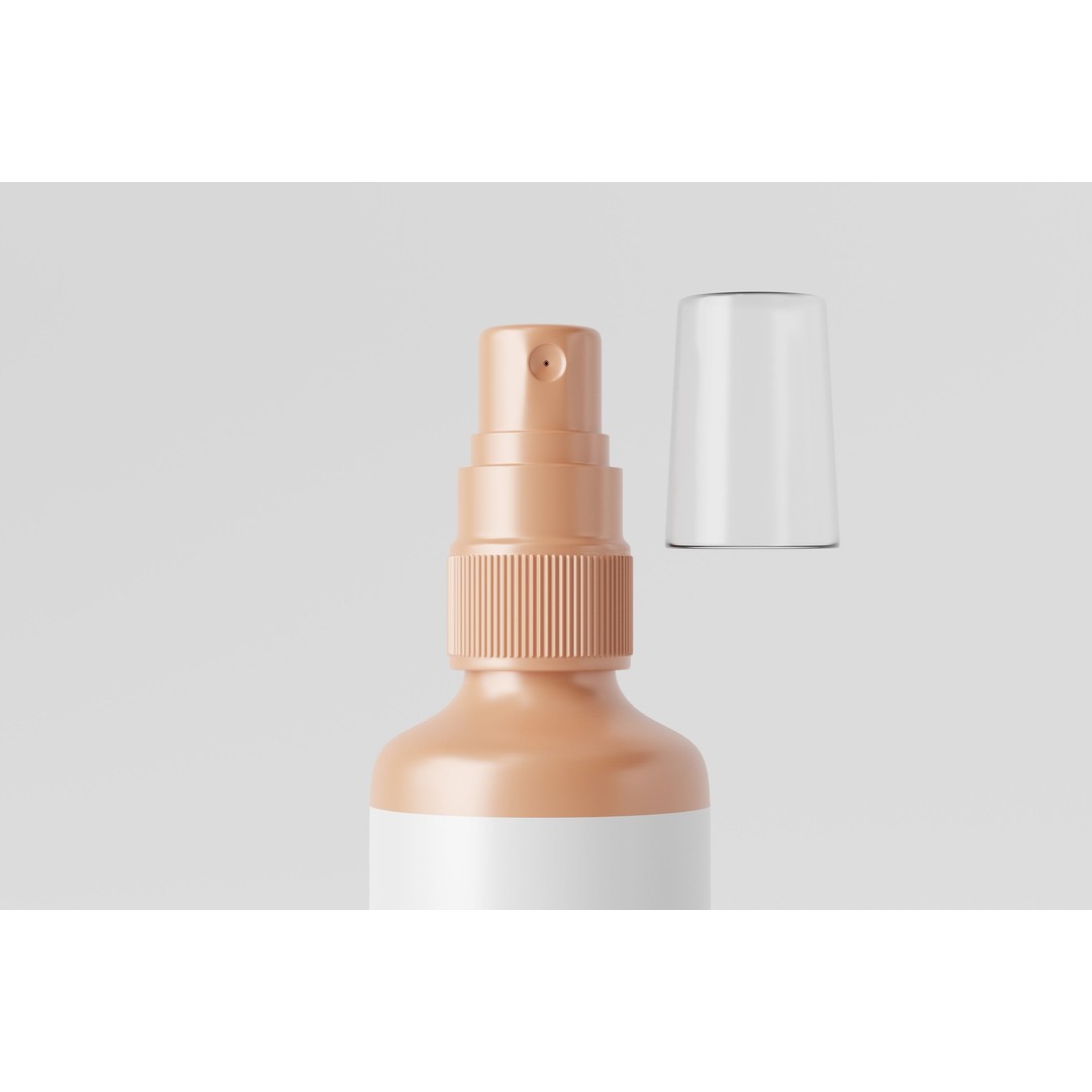 Plastic Spray Bottle 3D Model – Low Poly Game Asset, FBX, OBJ - View 7