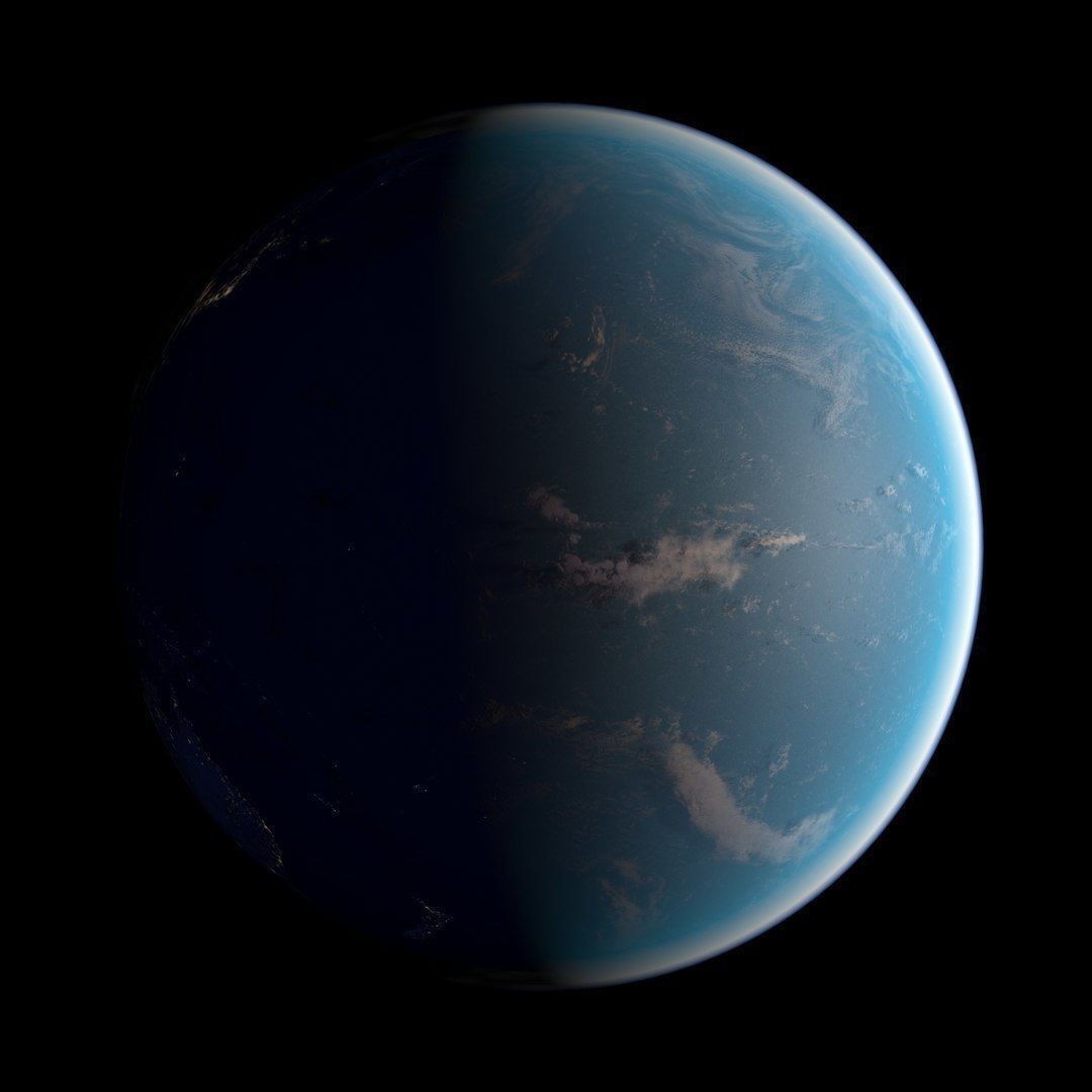 Earth Planet 3D Model – Low Poly PBR Asset for Game and Animation - View 12