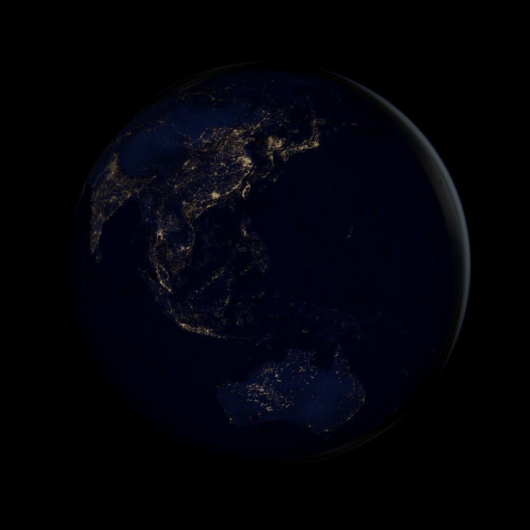 Earth Planet 3D Model – Low Poly PBR Asset for Game and Animation - View 14