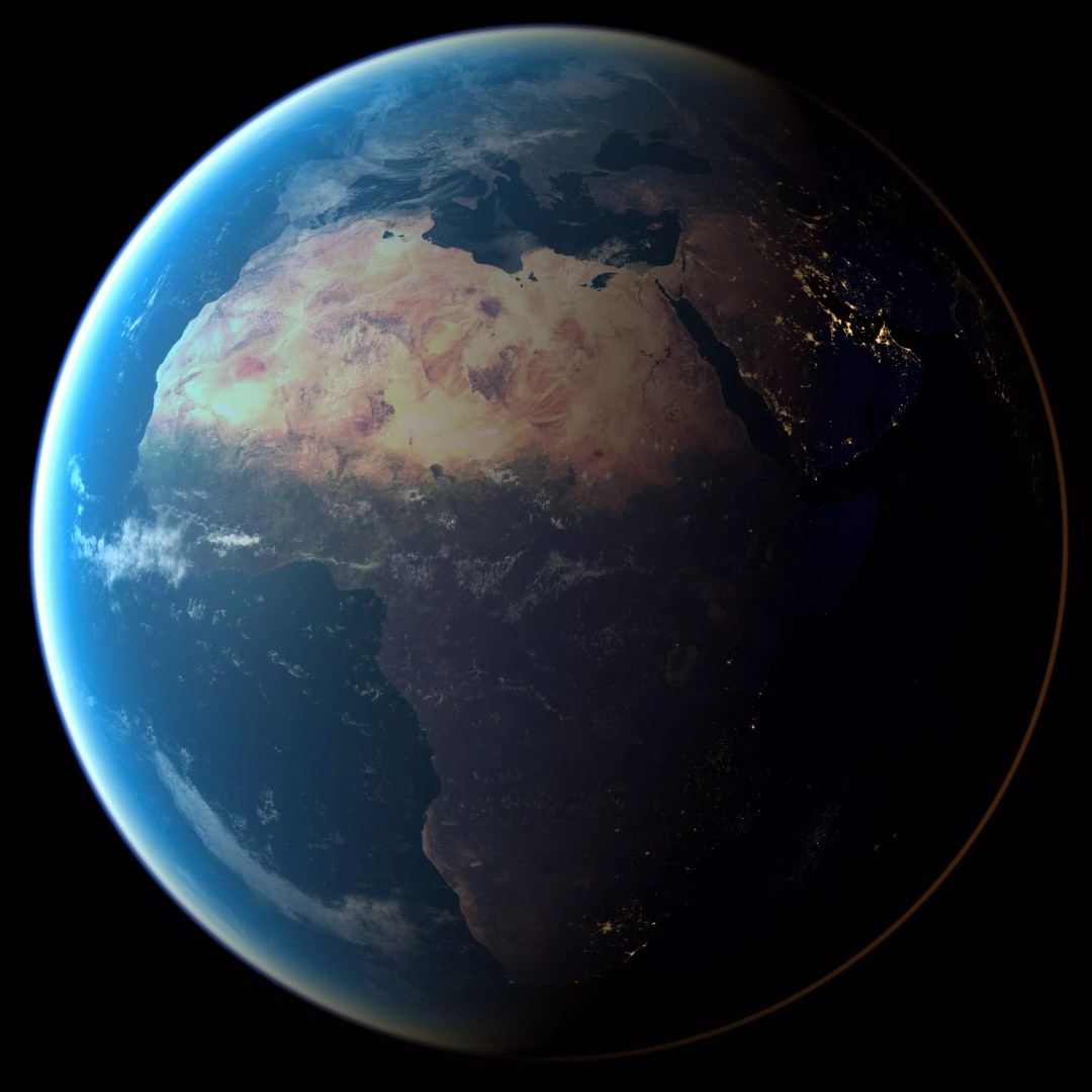 Earth Planet 3D Model – Low Poly PBR Asset for Game and Animation - View 2
