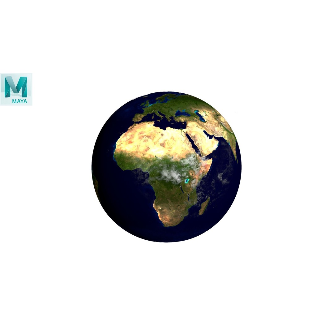 Earth Planet 3D Model – Low Poly PBR Asset for Game and Animation - View 25