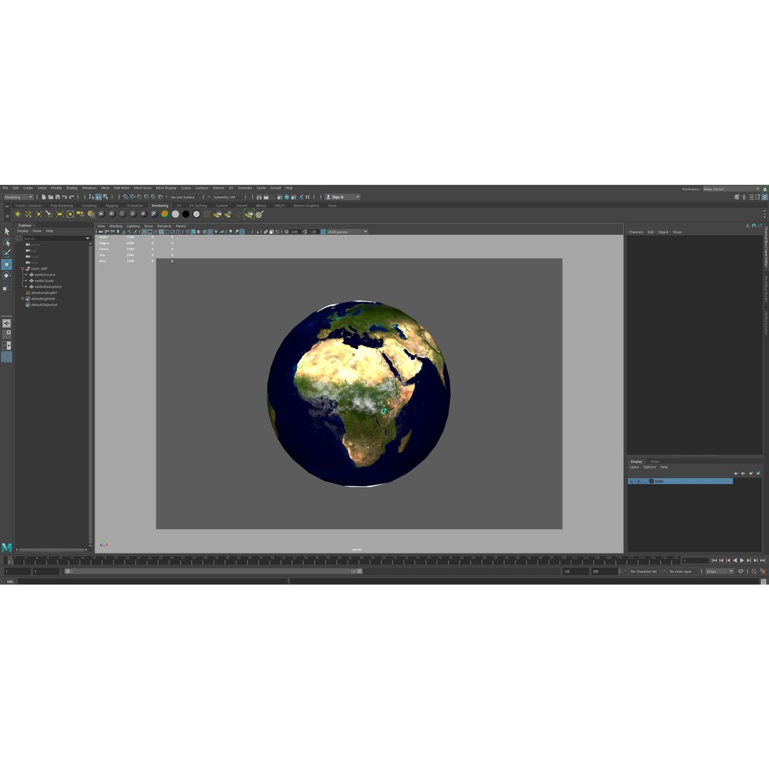 Earth Planet 3D Model – Low Poly PBR Asset for Game and Animation - View 26