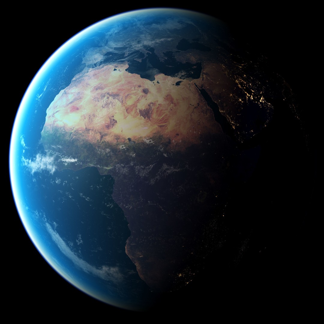 Earth Planet 3D Model – Low Poly PBR Asset for Game and Animation - View 3