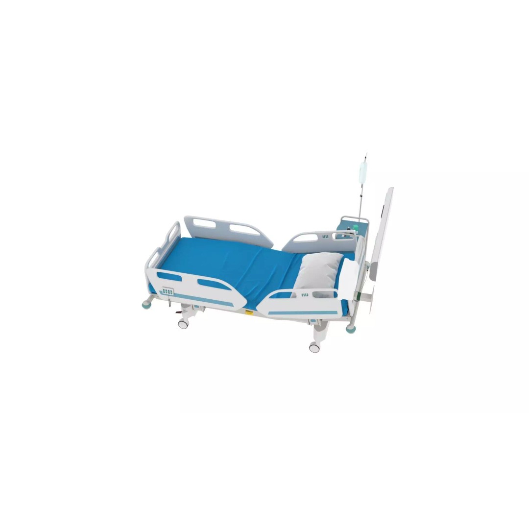 Electrical Five Function Bed 3D Model – Modern Medical Furniture, FBX - View 11