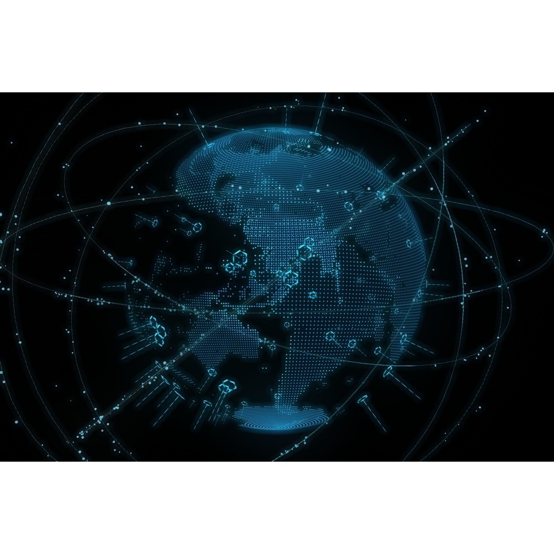 Animated Hologram Planet Earth 3D Model – Sci-Fi Display Asset, FBX - View 10