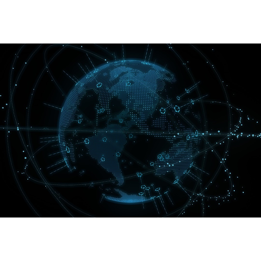 Animated Hologram Planet Earth 3D Model – Sci-Fi Display Asset, FBX - View 4