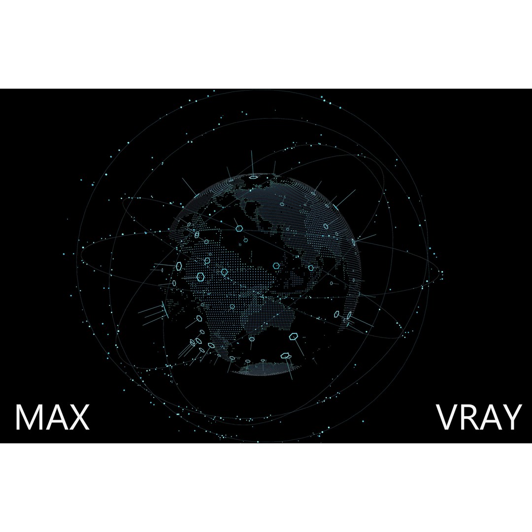 Animated Hologram Planet Earth 3D Model – Sci-Fi Display Asset, FBX - View 7