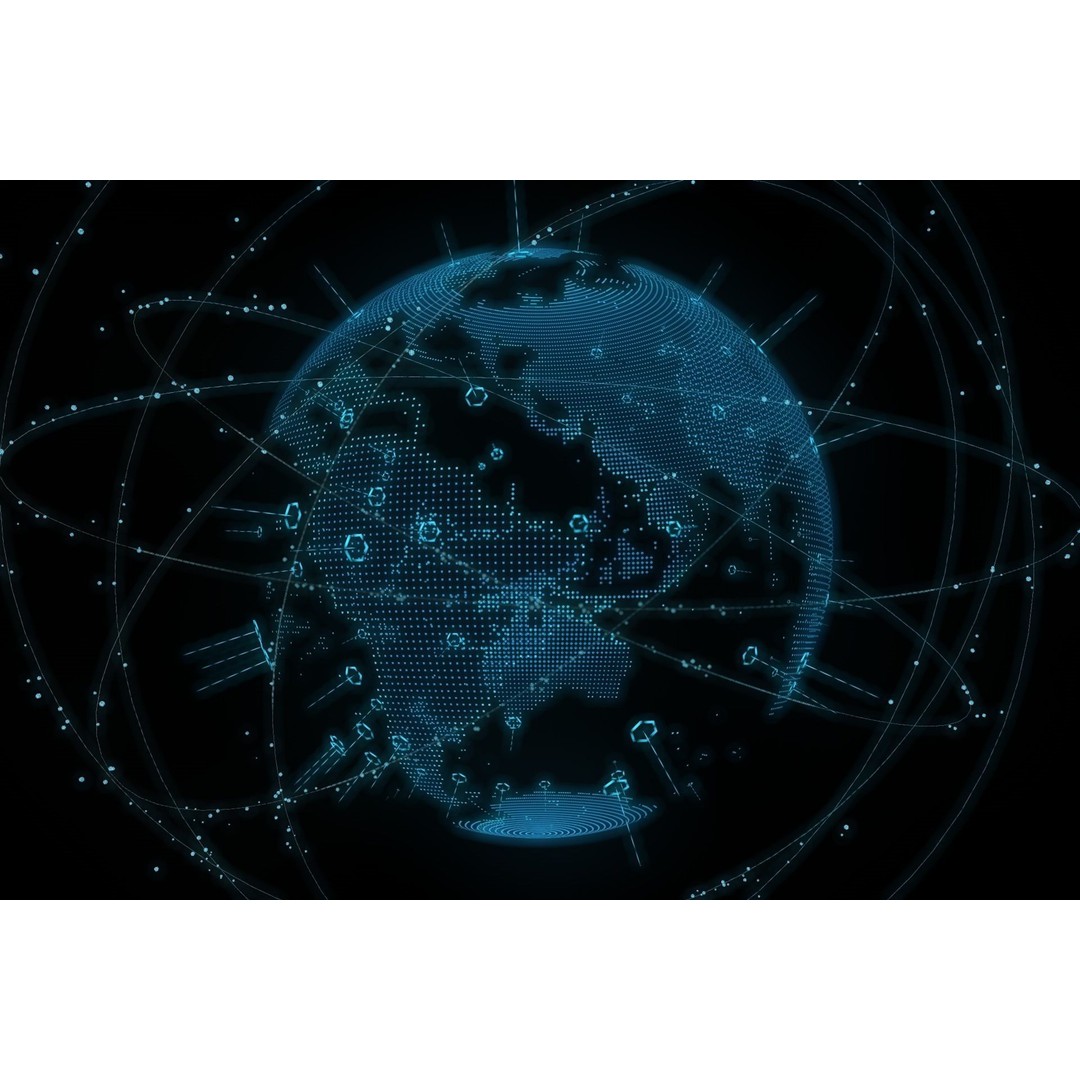 Animated Hologram Planet Earth 3D Model – Sci-Fi Display Asset, FBX - View 9