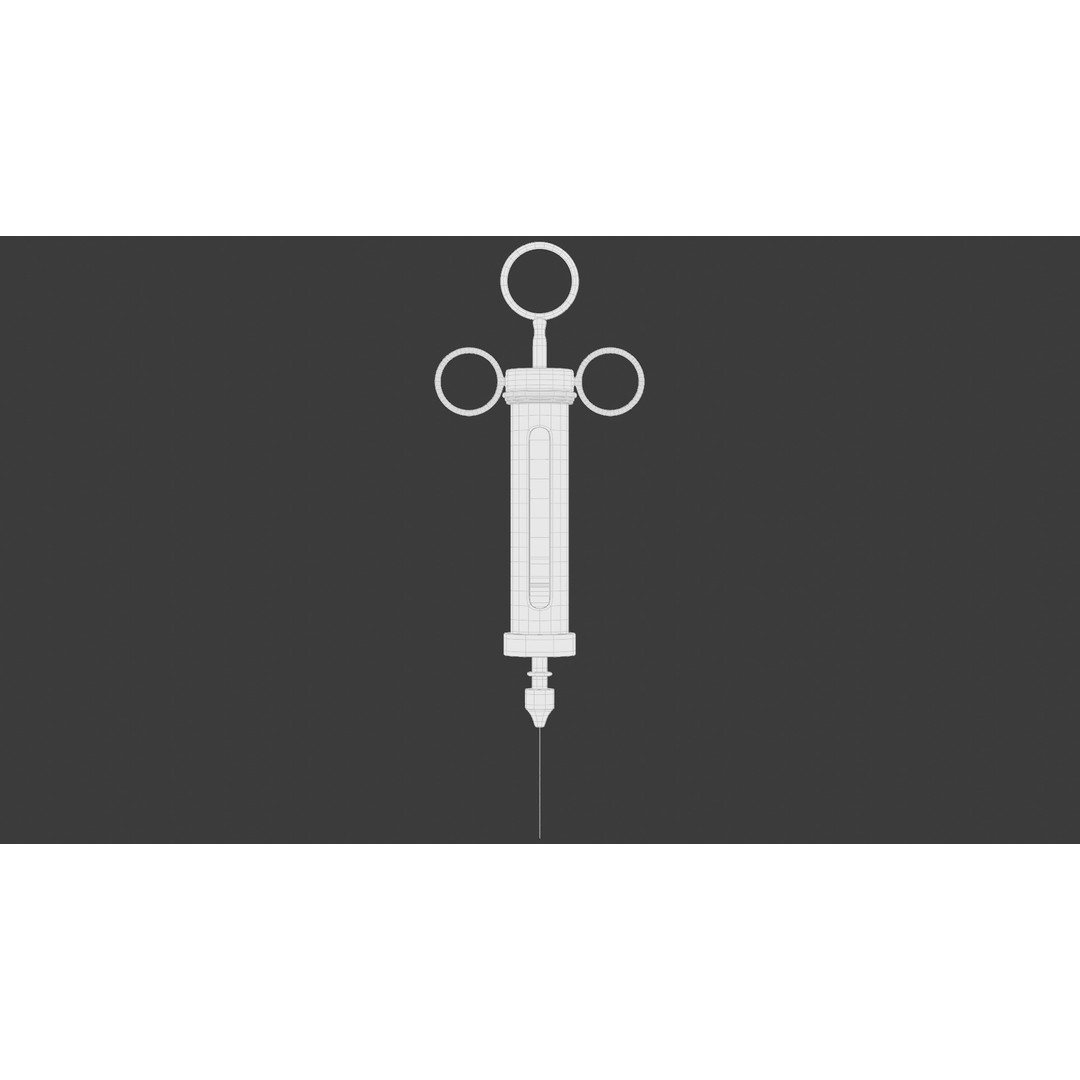 Old Syringe 3D Model – Vintage Medical Scene, PBR Textures, FBX - View 18